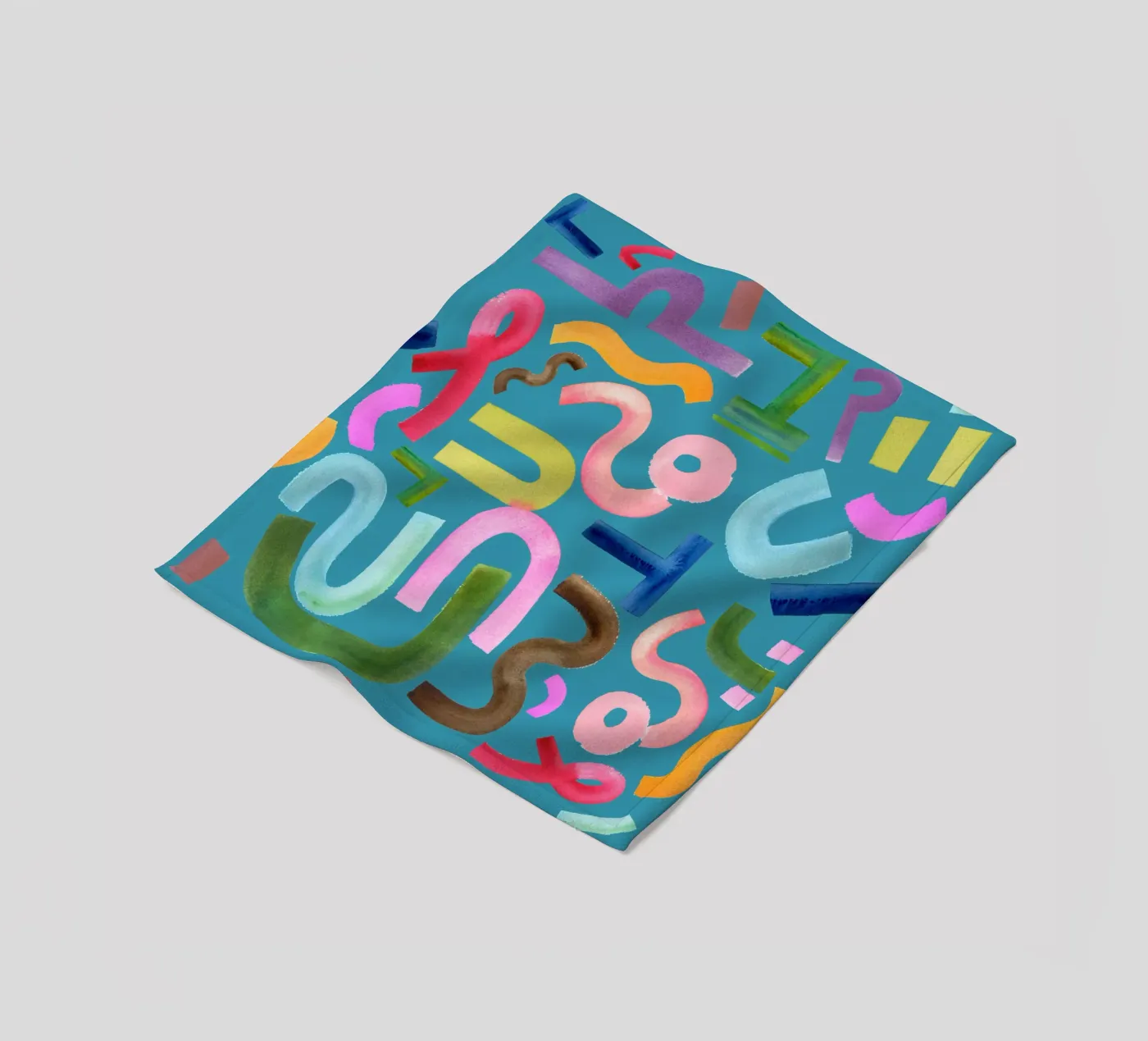 Abstract face Fleecedecke von kosarandrea