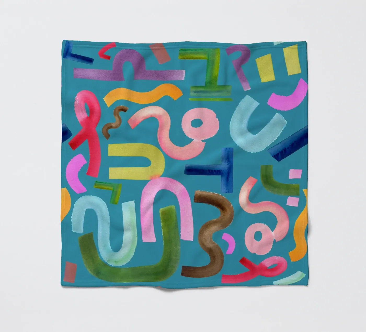 Abstract face Fleecedecke von kosarandrea