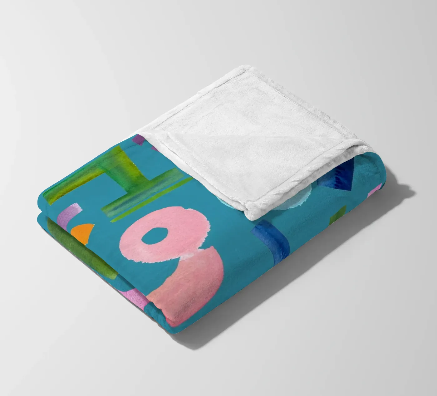 Abstract face Fleecedecke von kosarandrea