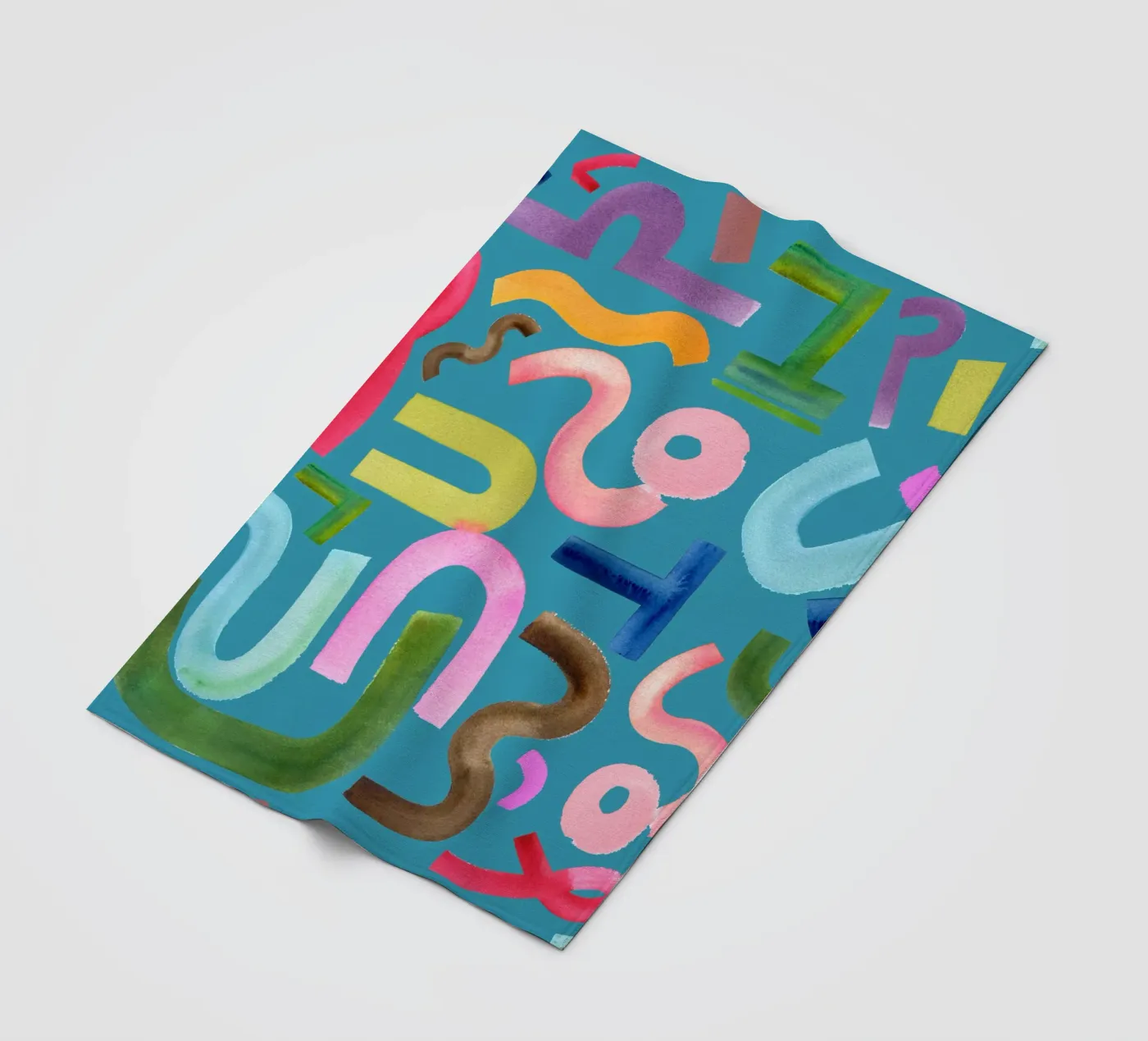 Abstract face Fleecedecke von kosarandrea