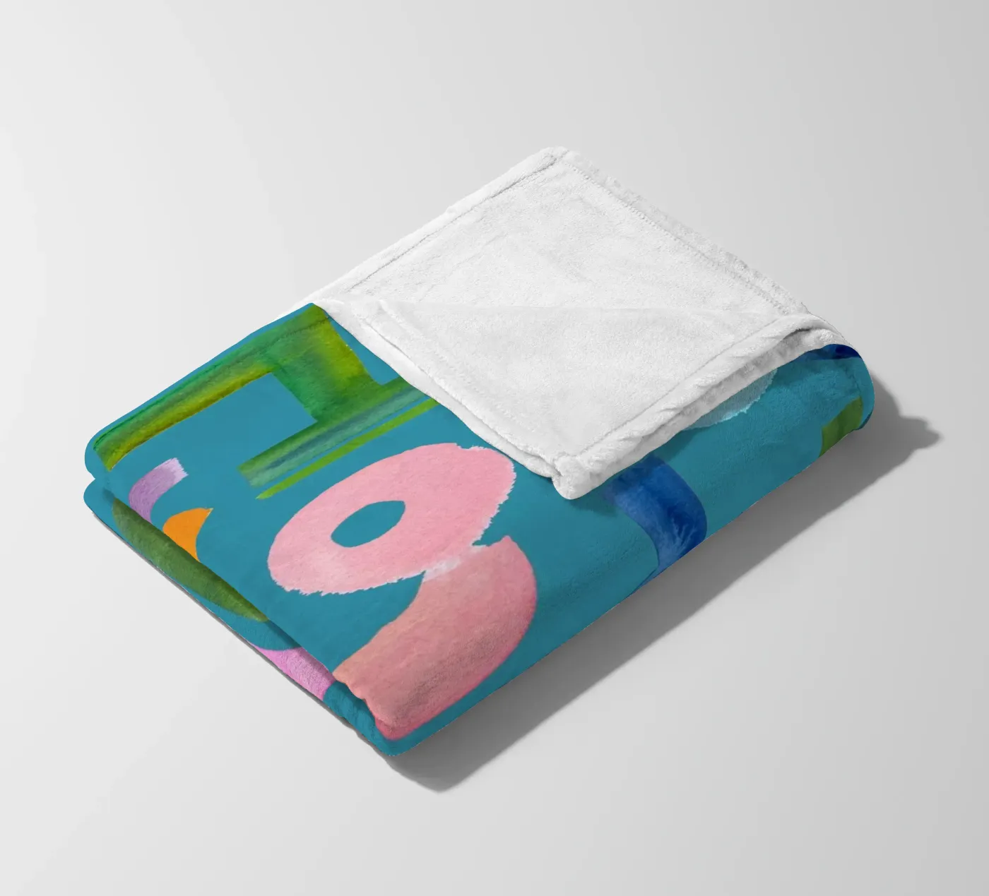 Abstract face Fleecedecke von kosarandrea