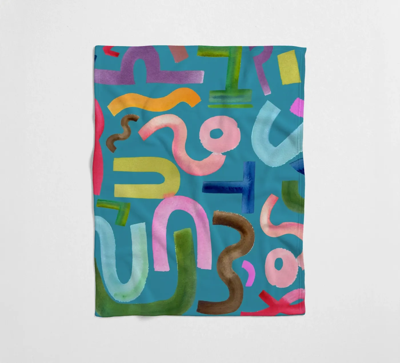 Abstract face Fleecedecke von kosarandrea