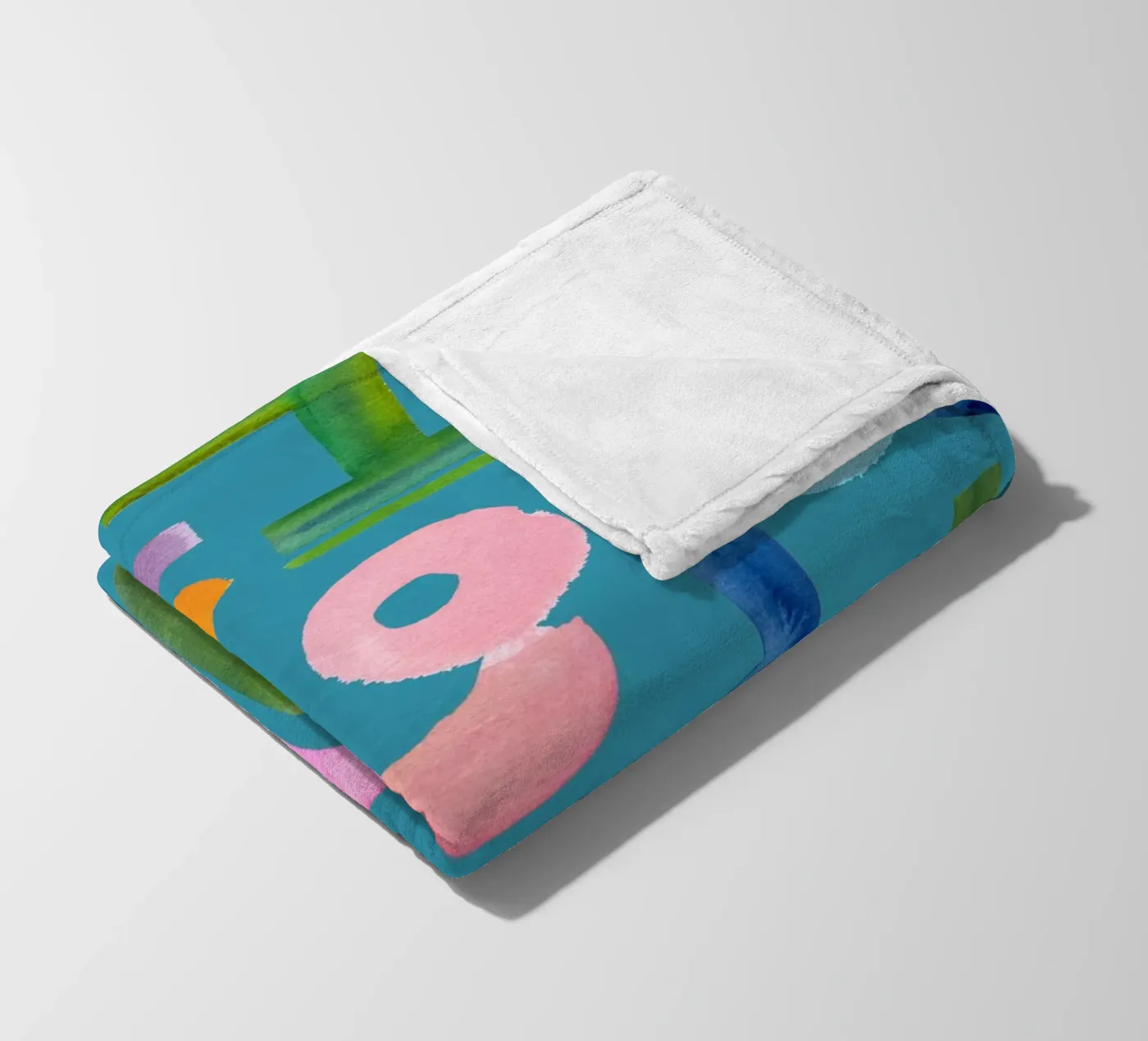 Abstract face Fleecedecke von kosarandrea