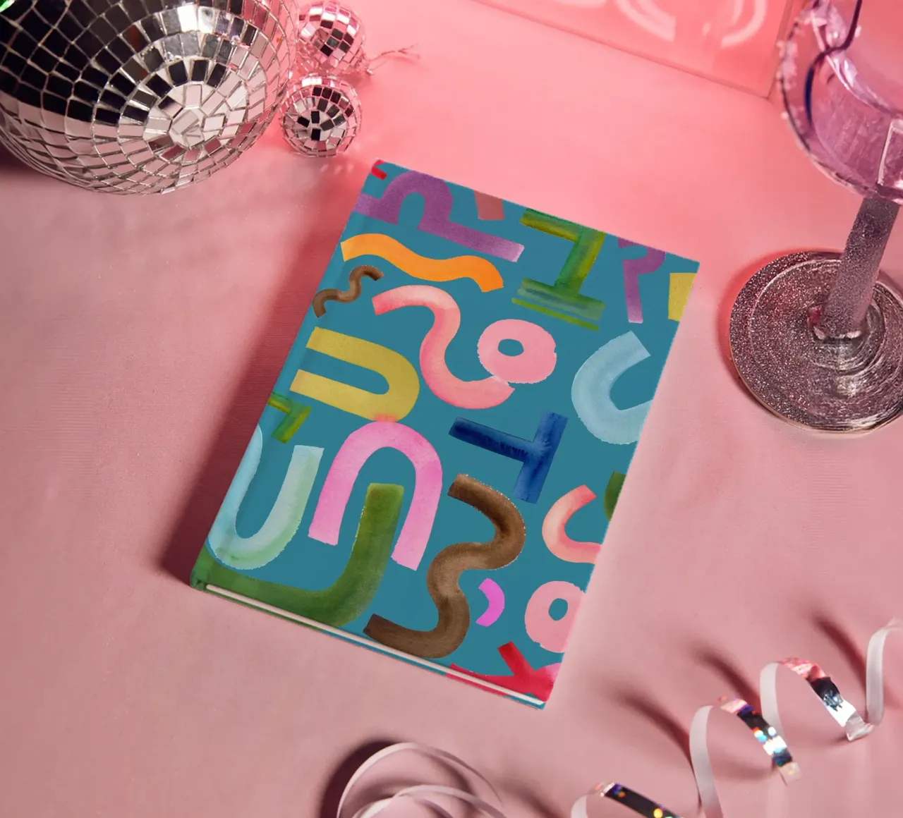 Abstract face notebook by kosarandrea