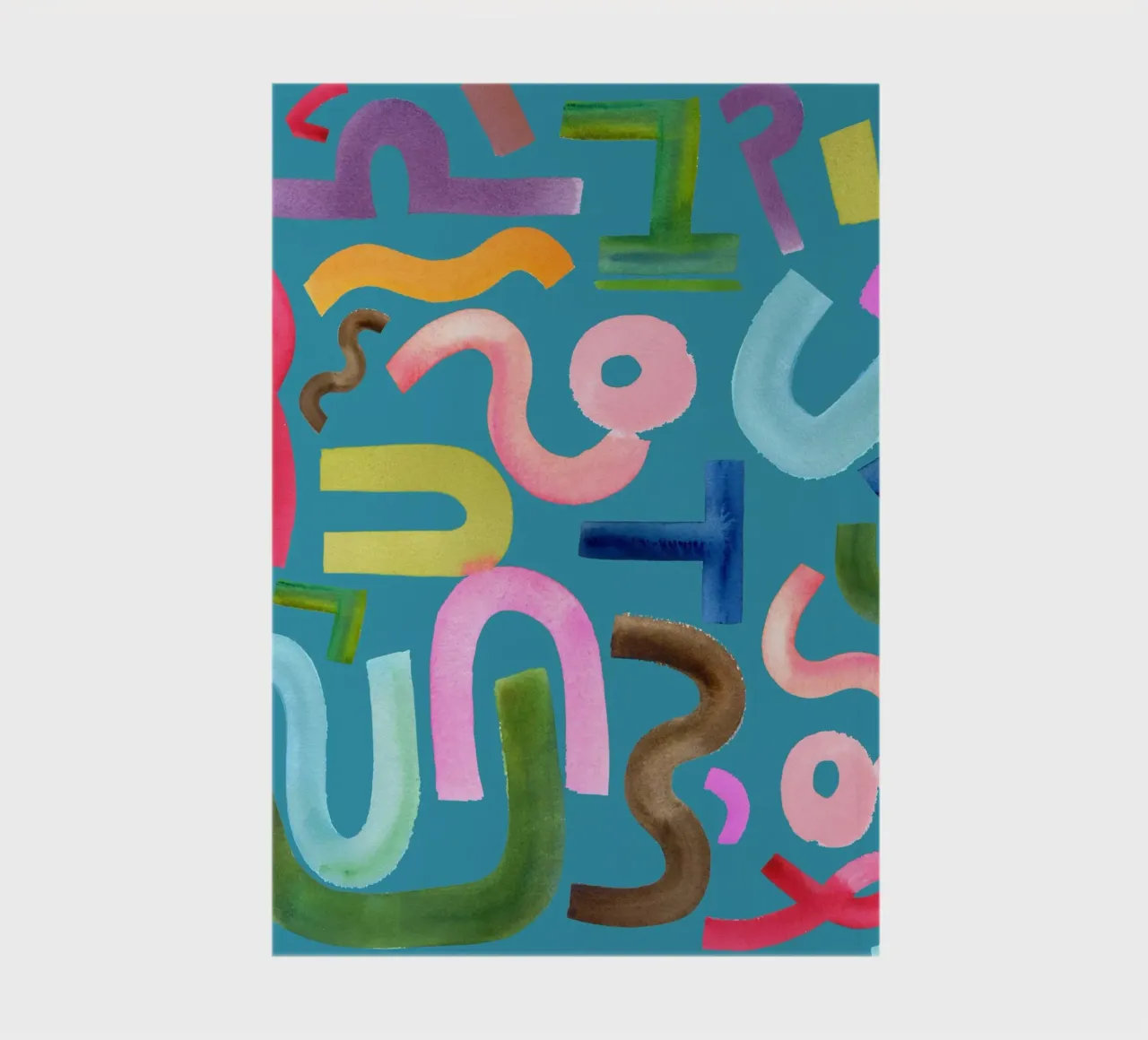 Abstract face notebook by kosarandrea