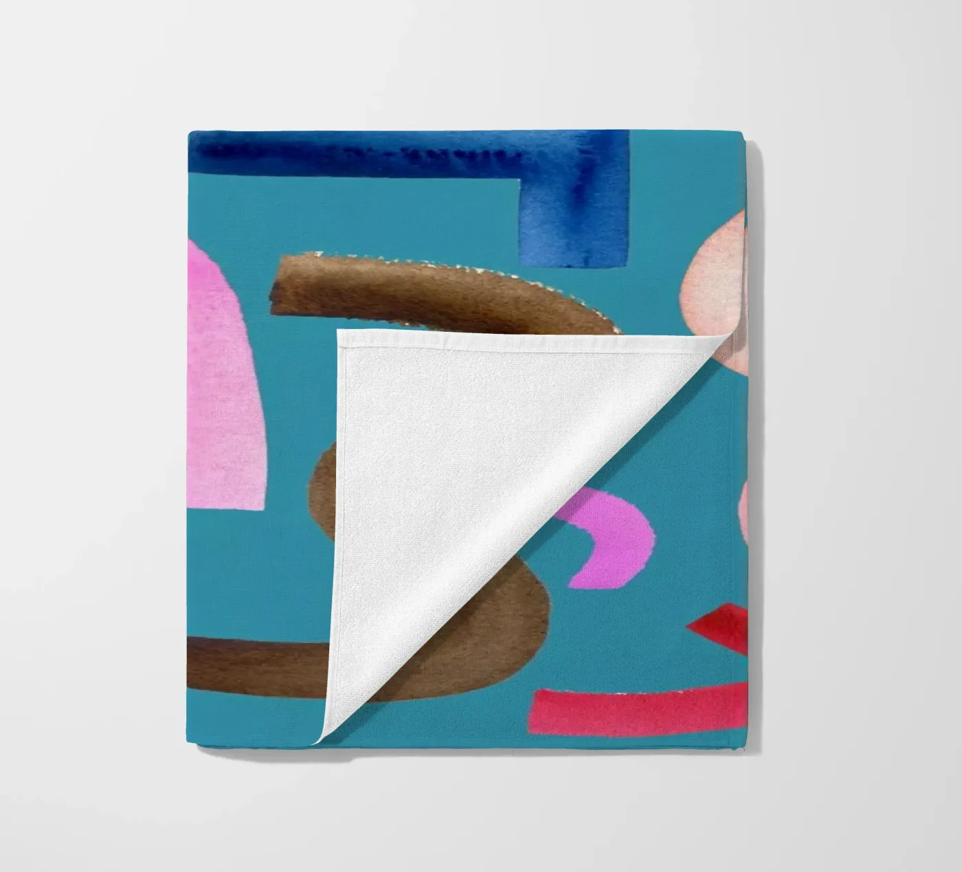 Abstract face strandhanddoek van kosarandrea