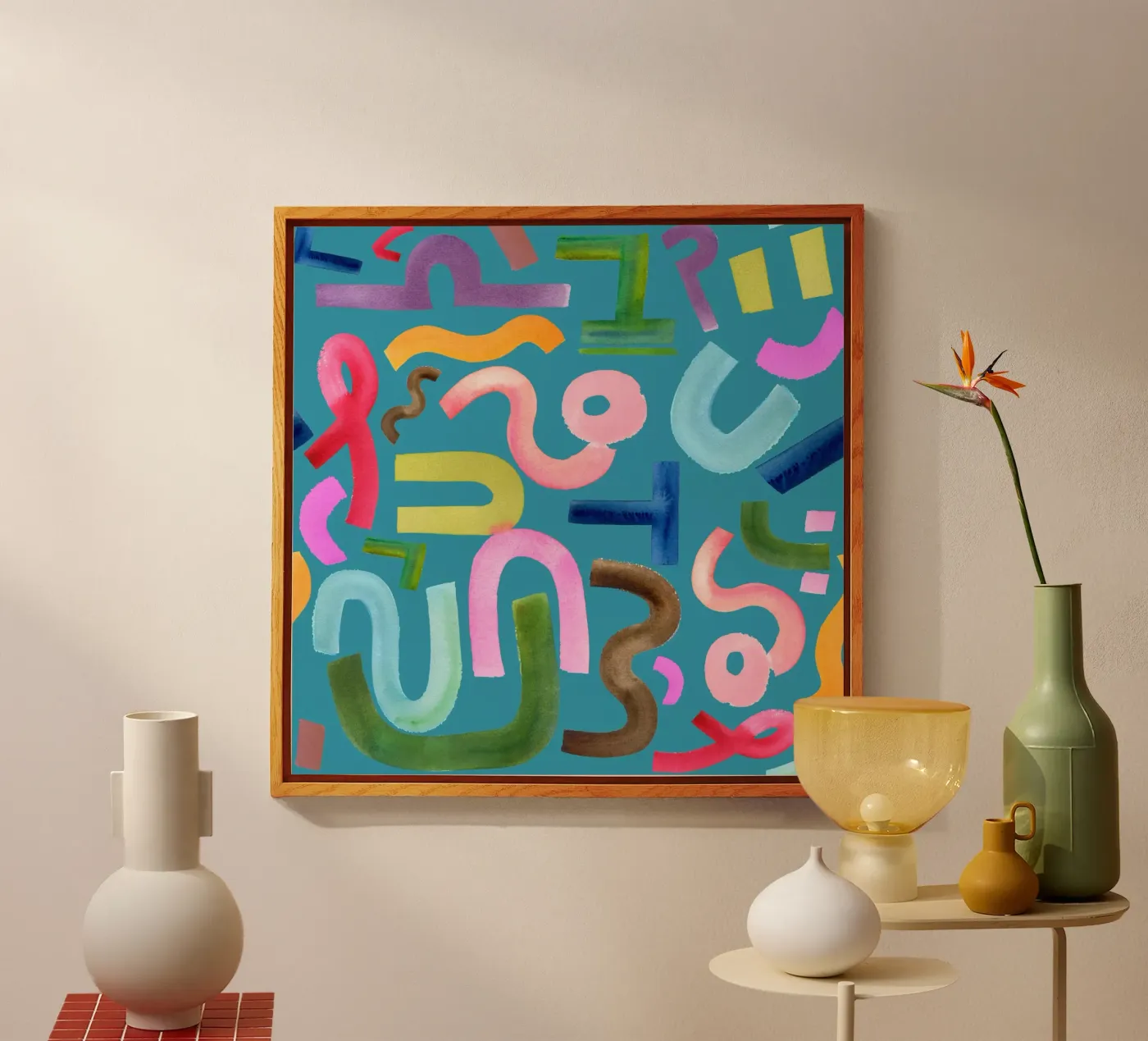 Abstract face plexiglas de kosarandrea