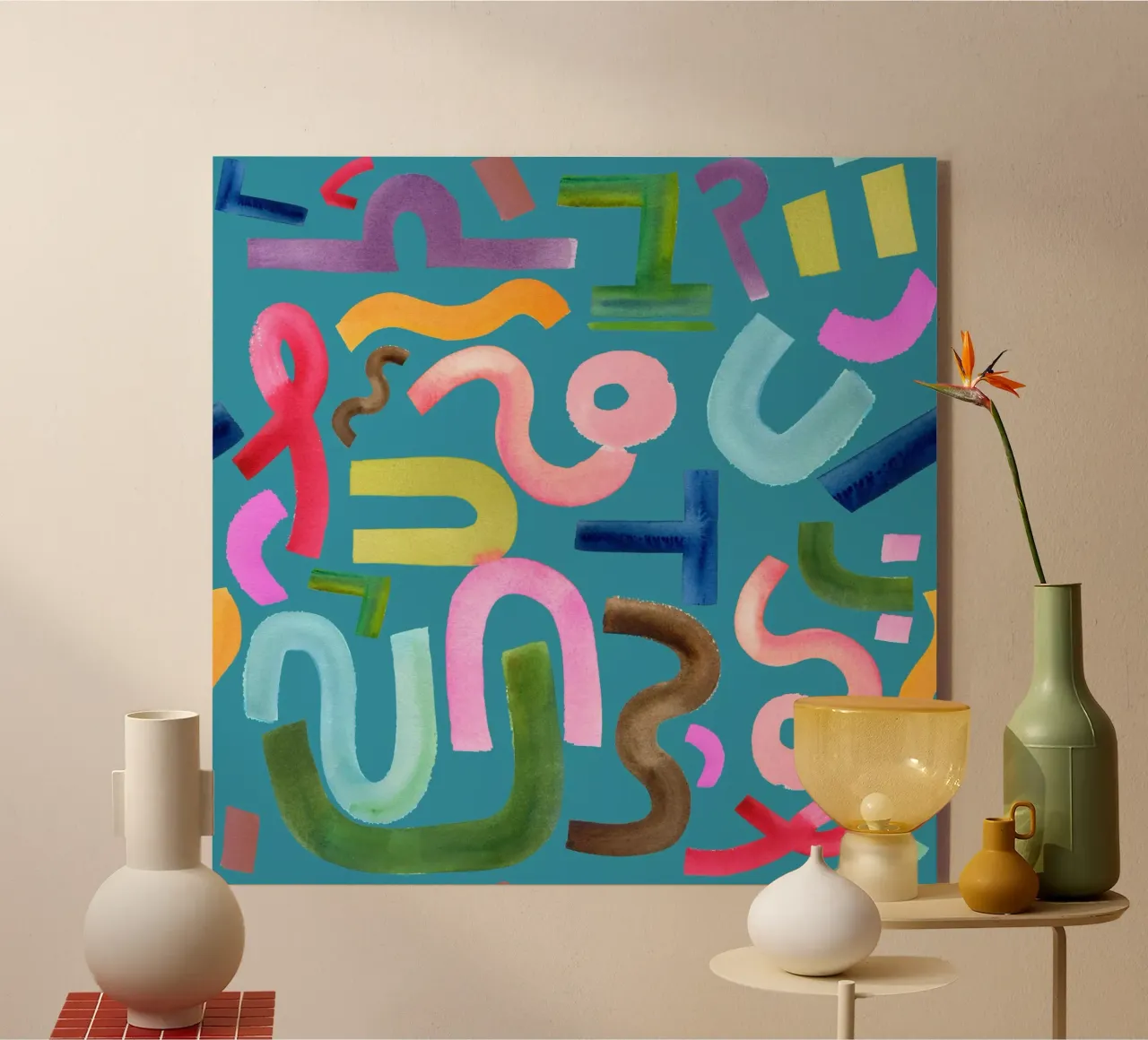 Abstract face plexiglass da kosarandrea