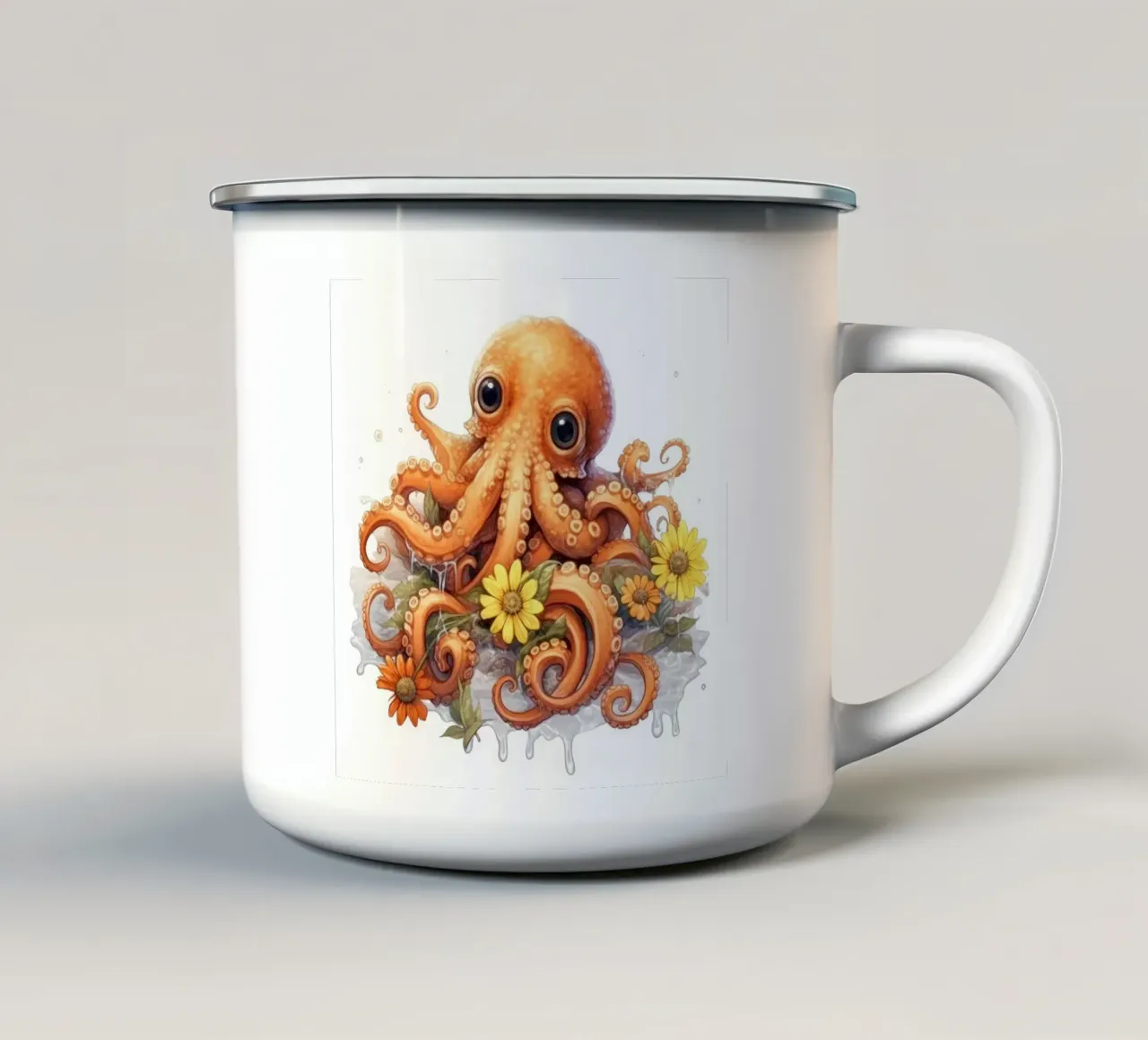 Polpo bambino tazza in smalto da Happy Littles