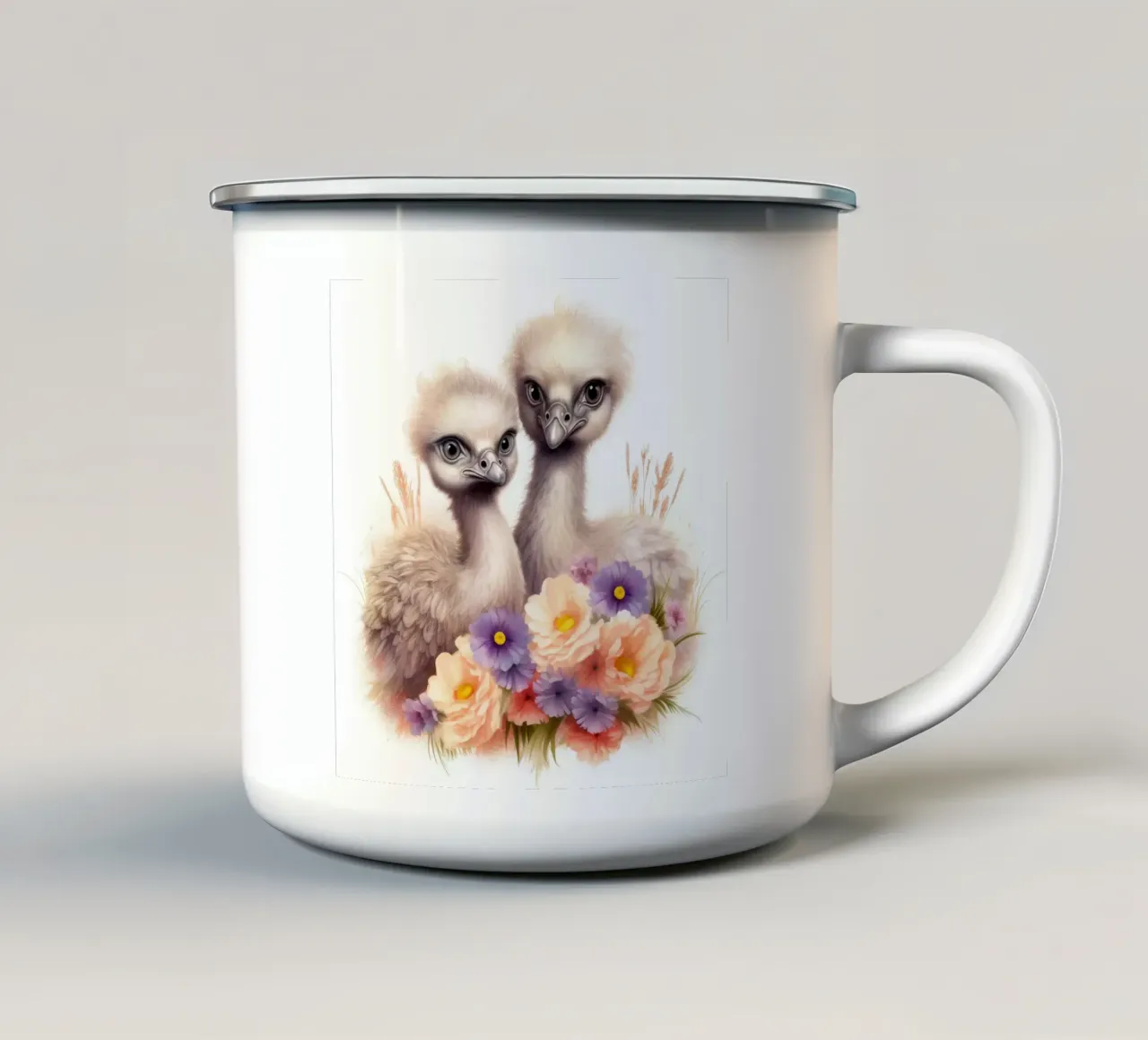Baby struzzi tazza in smalto da Happy Littles