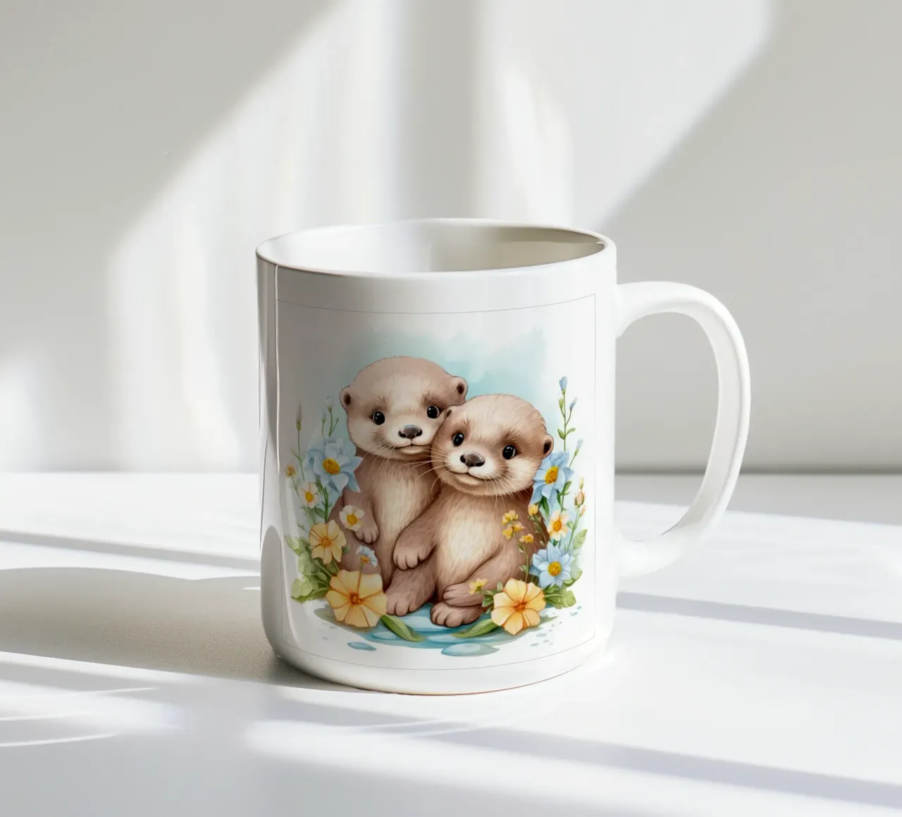 Piccole lontre tazza in ceramica da Happy Littles