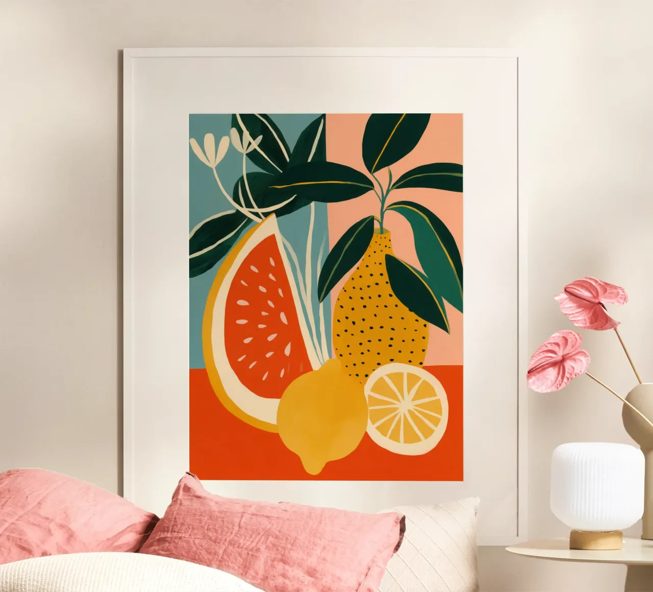 Citrus Melon Poetry | Still Life Painting hahnemühle by Autofocus