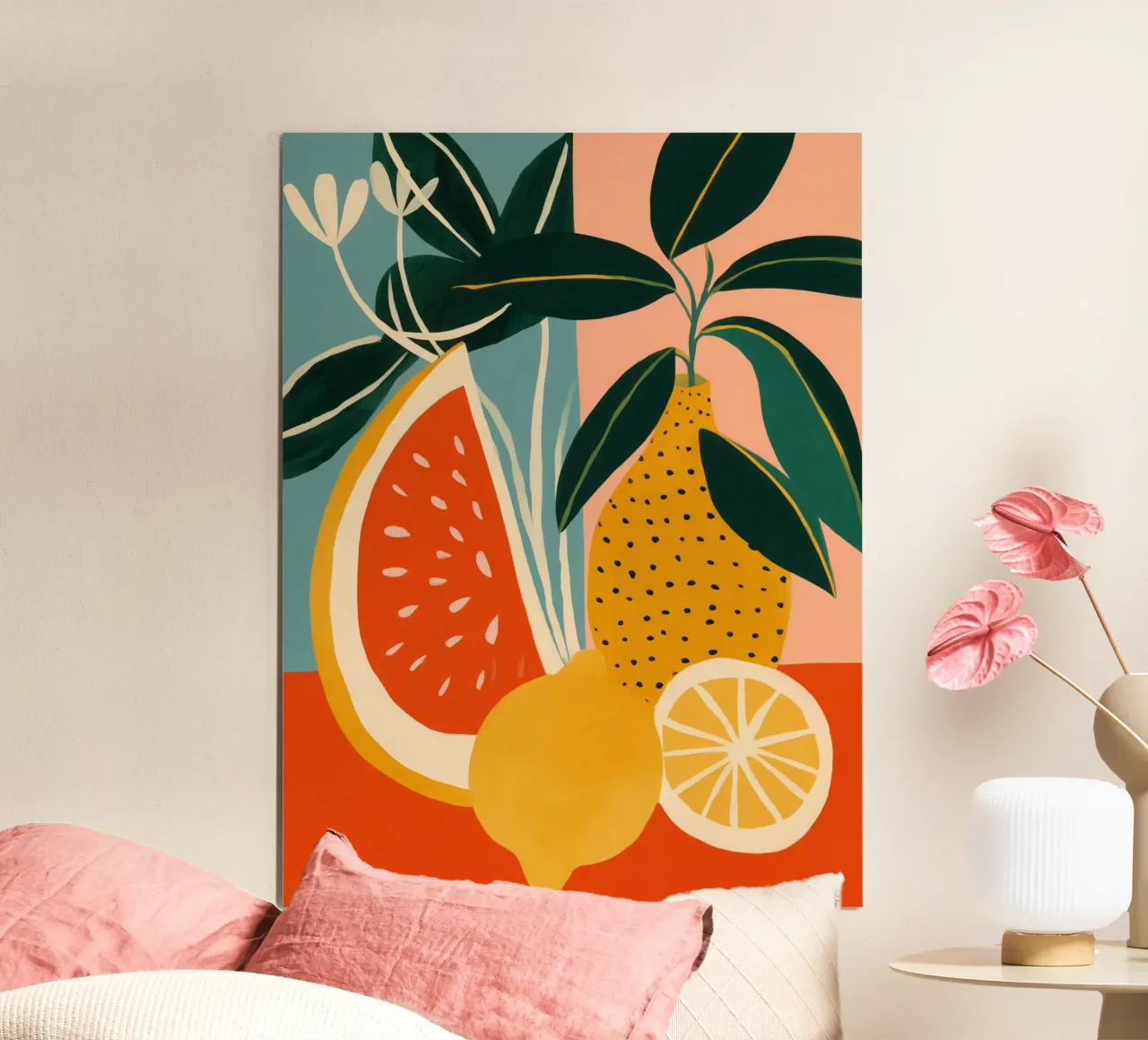 Citrus Melon Poetry | Still Life Painting hahnemühle by Autofocus