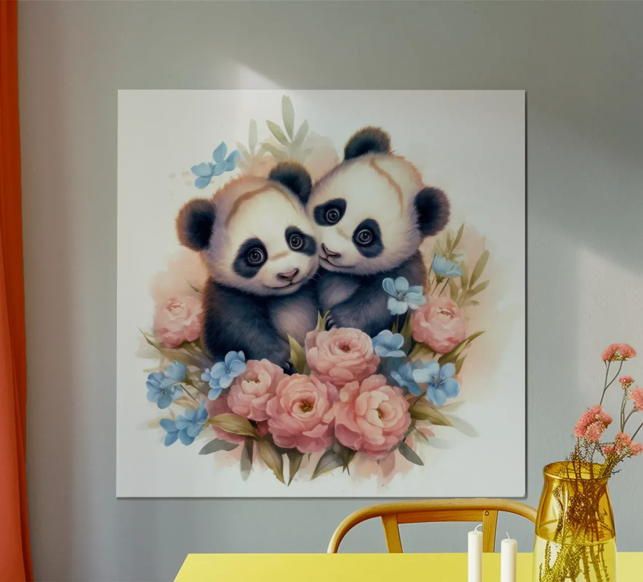 Pandas bebés hahnemühle de Happy Littles