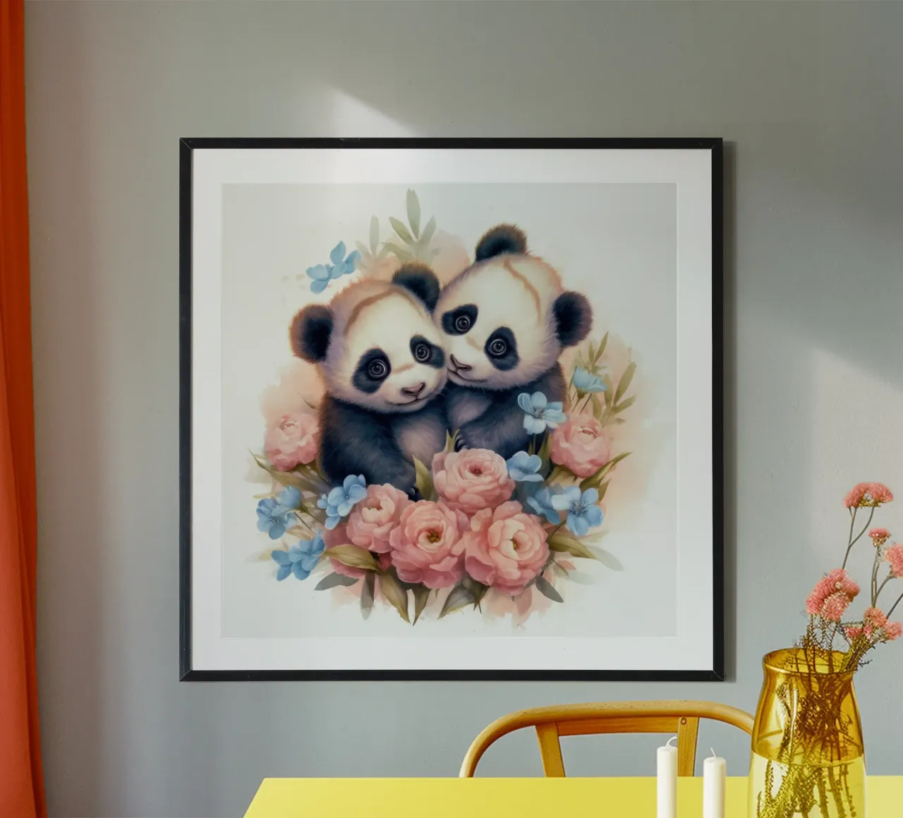 Pandas bebés hahnemühle de Happy Littles