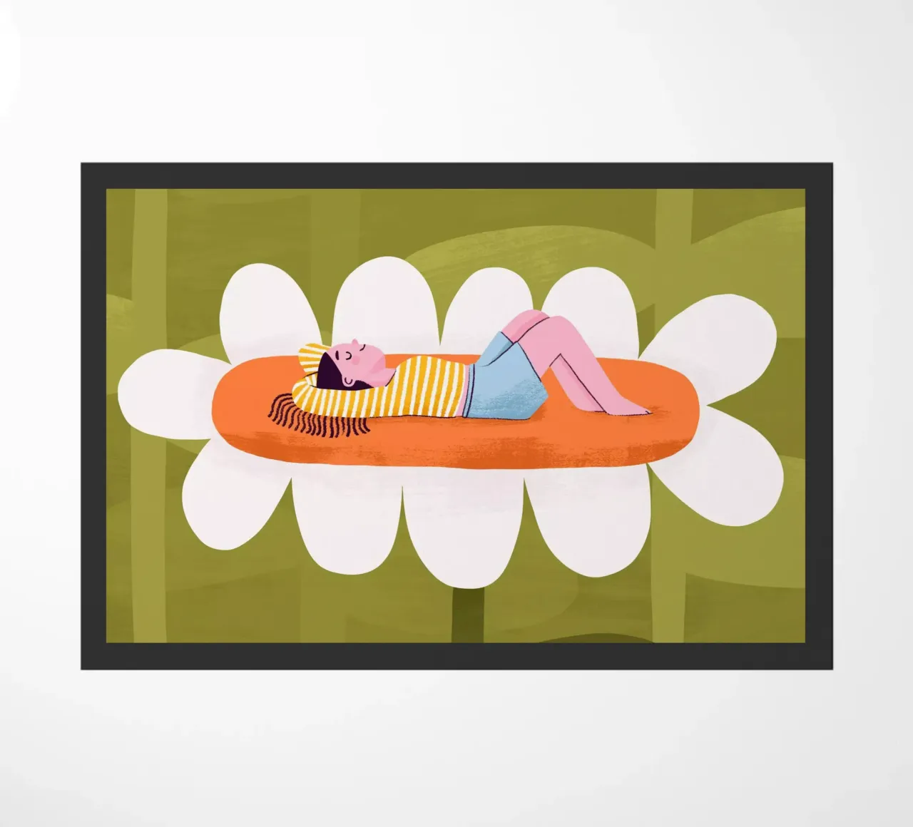 Bloom at your own pace doormat by JillGori