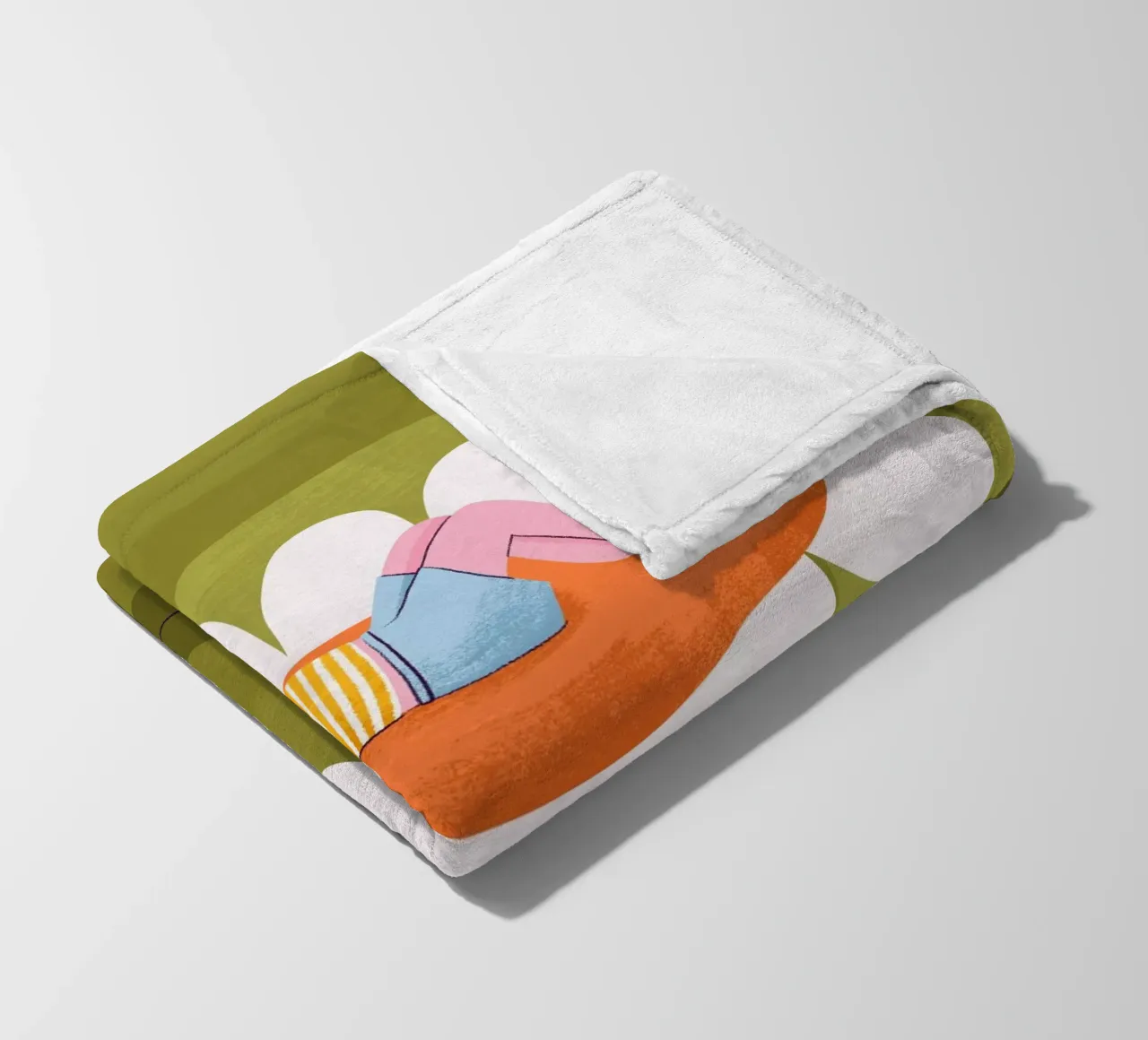 Bloom at your own pace fleece blanket by JillGori