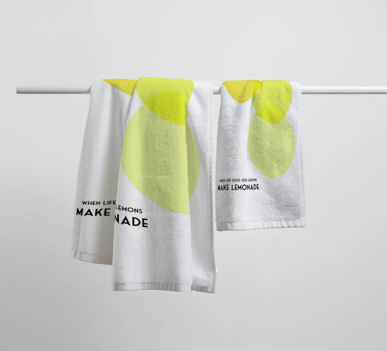Lemons 2 asciugamano da bagno da Trabolt Design