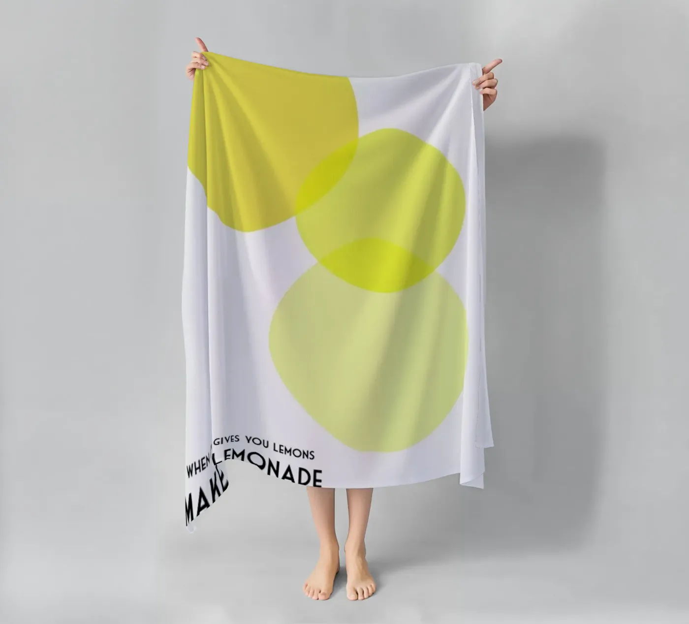 Lemons 2 strandhanddoek van Trabolt Design