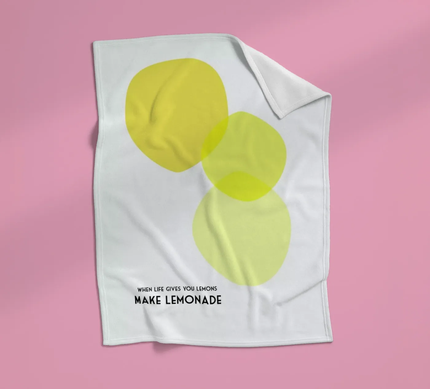 Lemons 2 fleece blanket by Trabolt Design