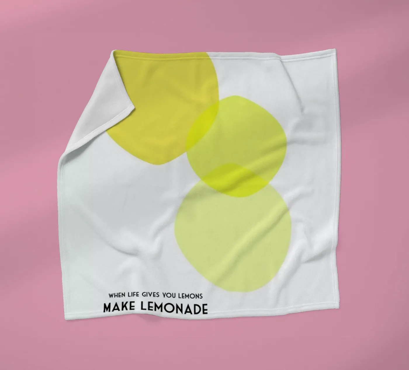 Lemons 2 fleece blanket by Trabolt Design