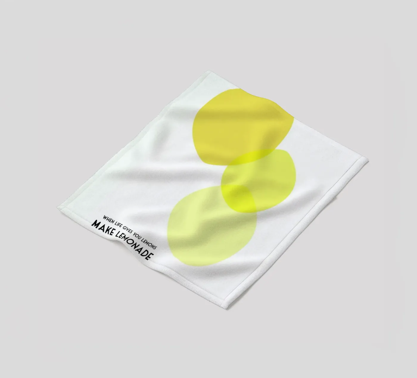 Lemons 2 fleece blanket by Trabolt Design