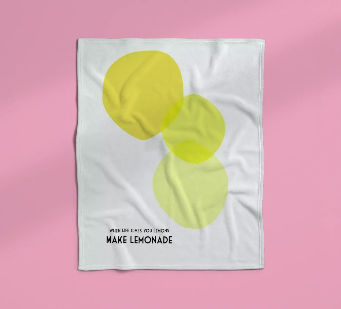 Lemons 2 fleece blanket by Trabolt Design