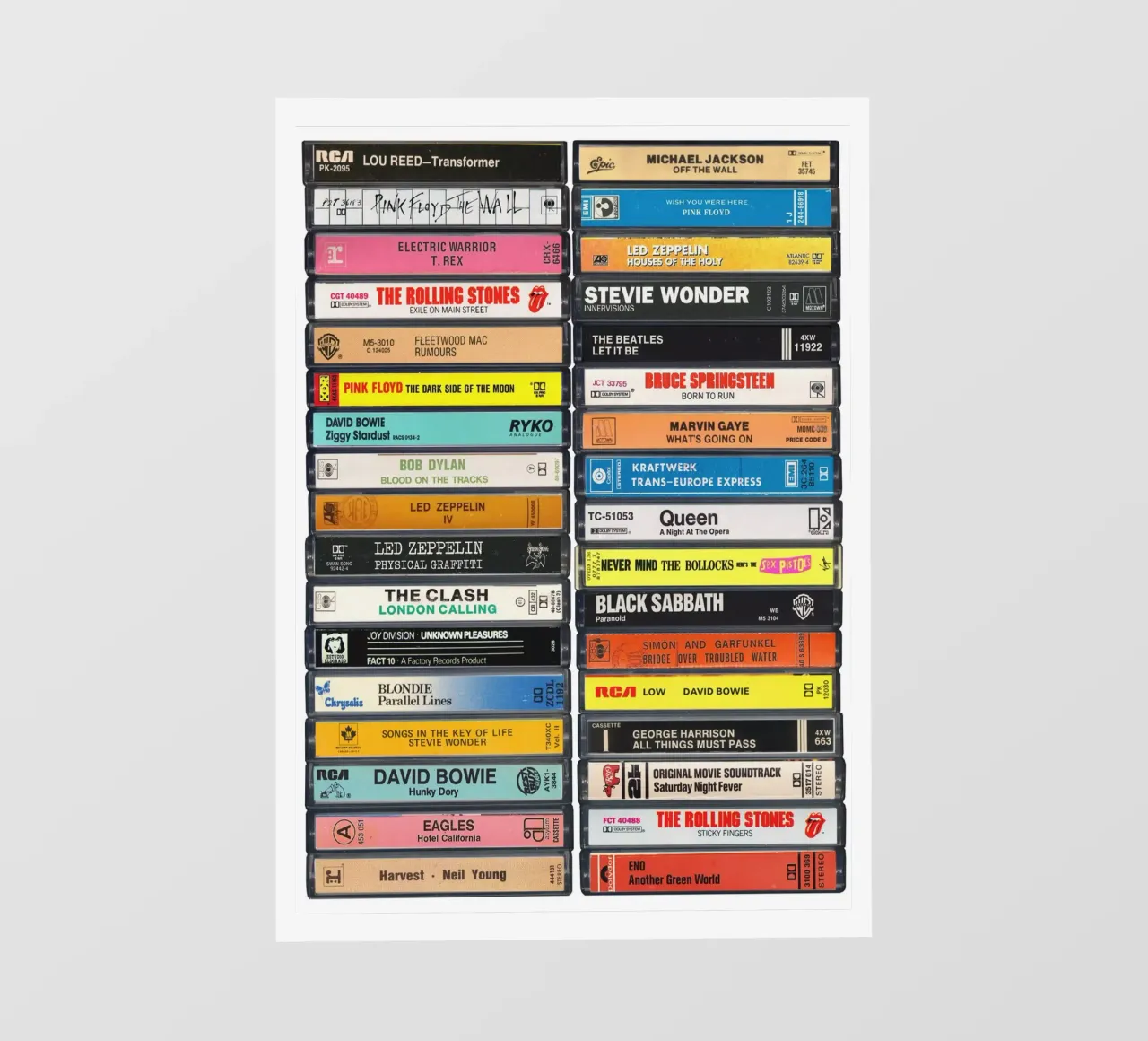 Stampa musicale anni '70 pellicola backlit da MrMustardPrints