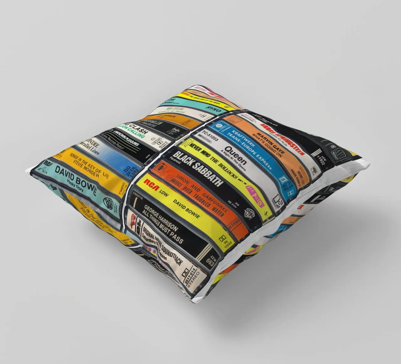 Stampa musicale anni '70 cuscino da MrMustardPrints