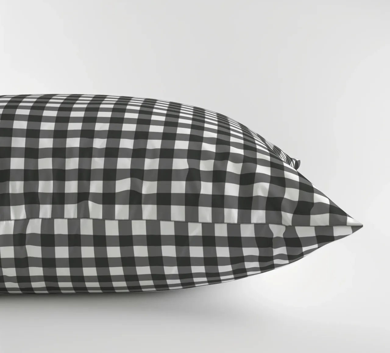 Gingham Check Schwarz cuscino da Studio ROSAGRAU