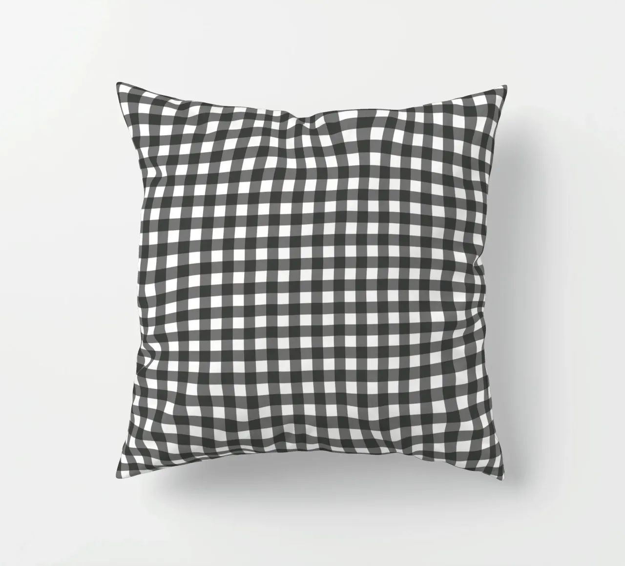 Gingham Check Schwarz cuscino da Studio ROSAGRAU
