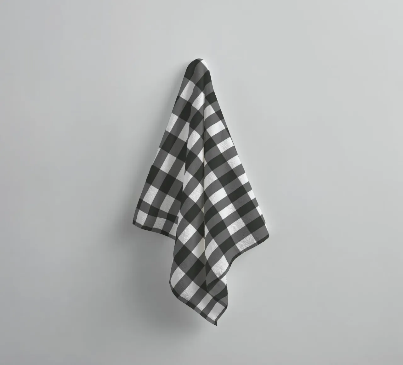 Gingham Check Schwarz asciugamano da bagno da Studio ROSAGRAU