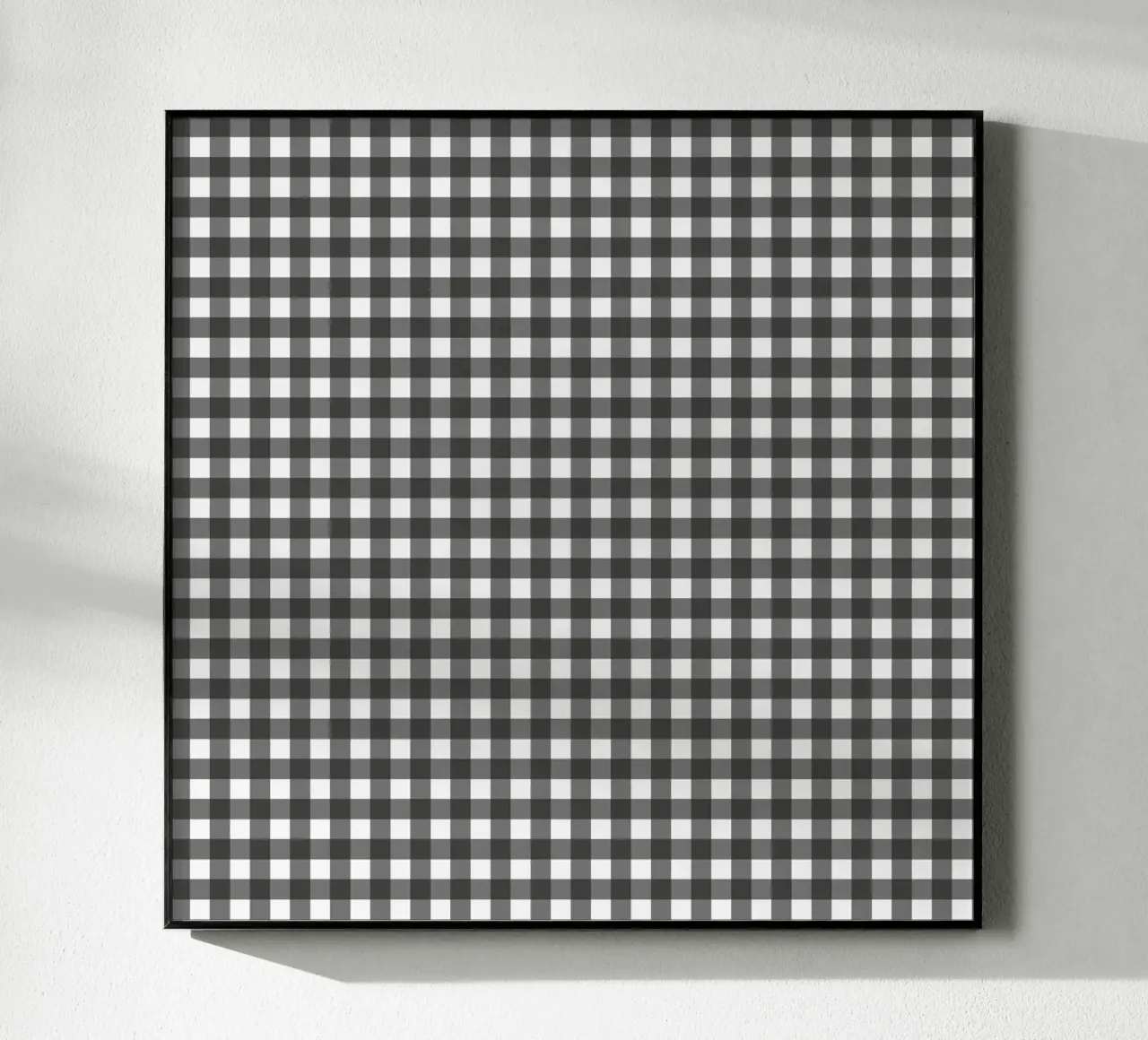 Gingham Check Schwarz plexiglass da Studio ROSAGRAU