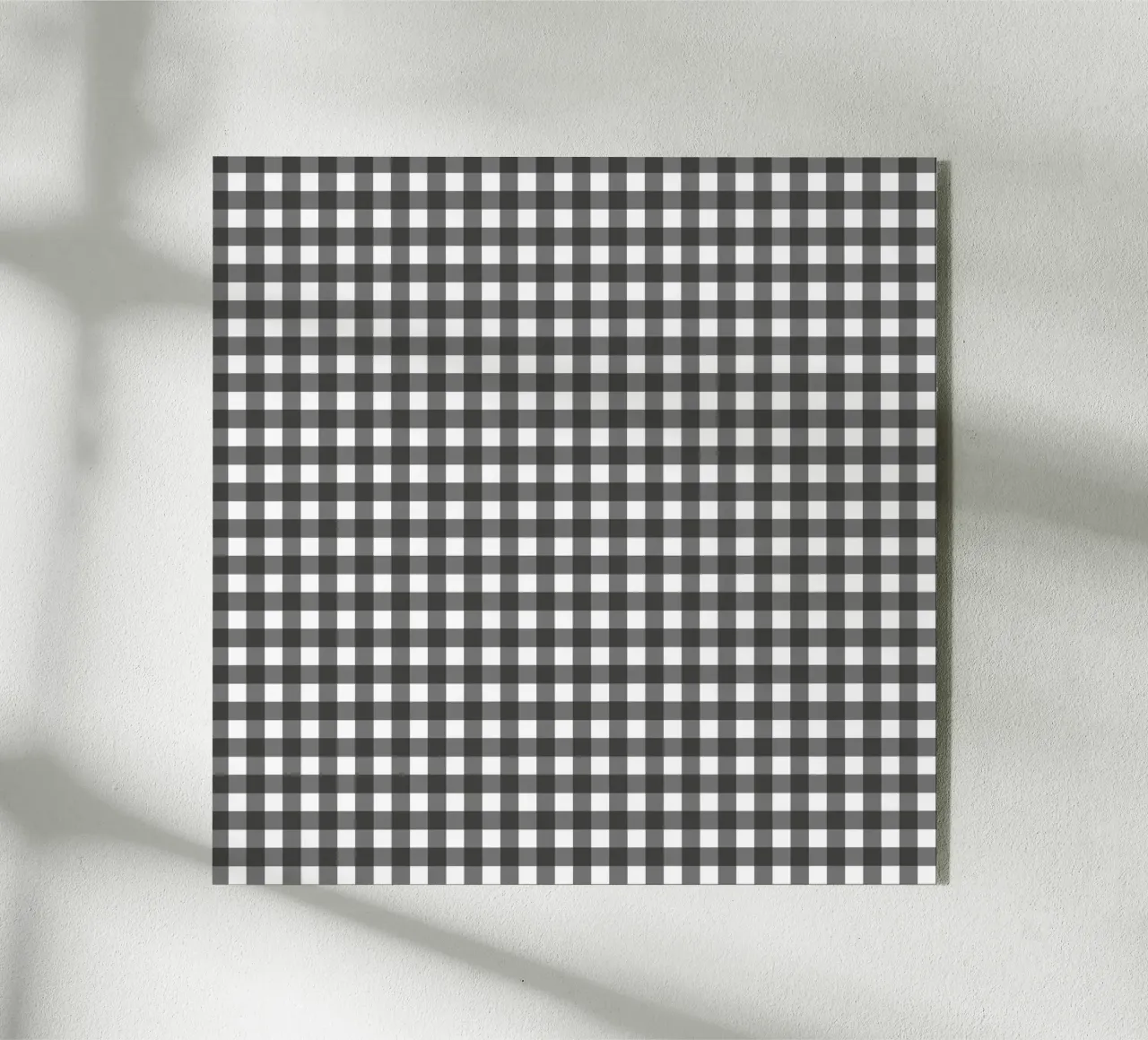 Gingham Check Schwarz plexiglass da Studio ROSAGRAU