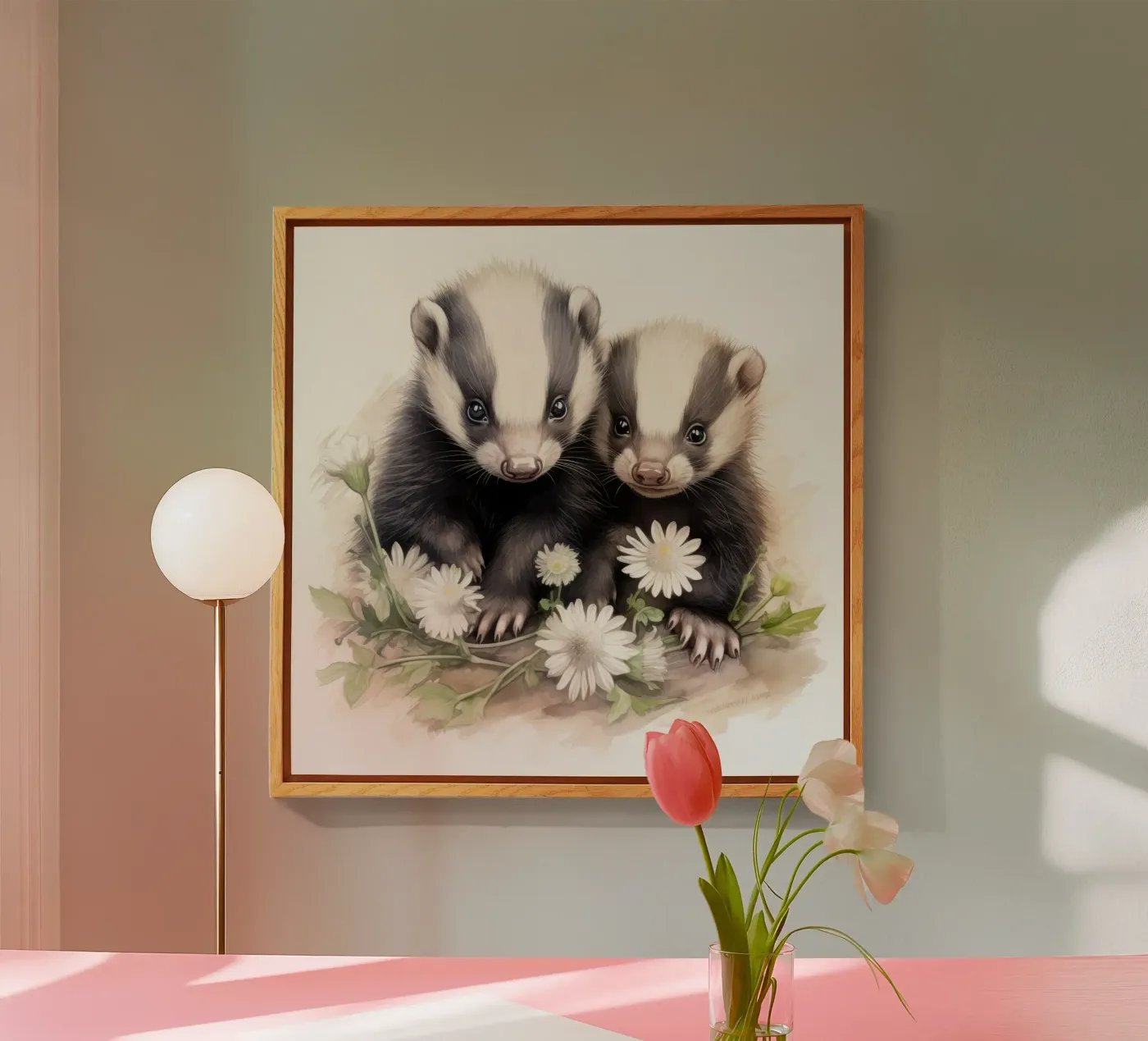 Baby Skunks acryl van Happy Littles