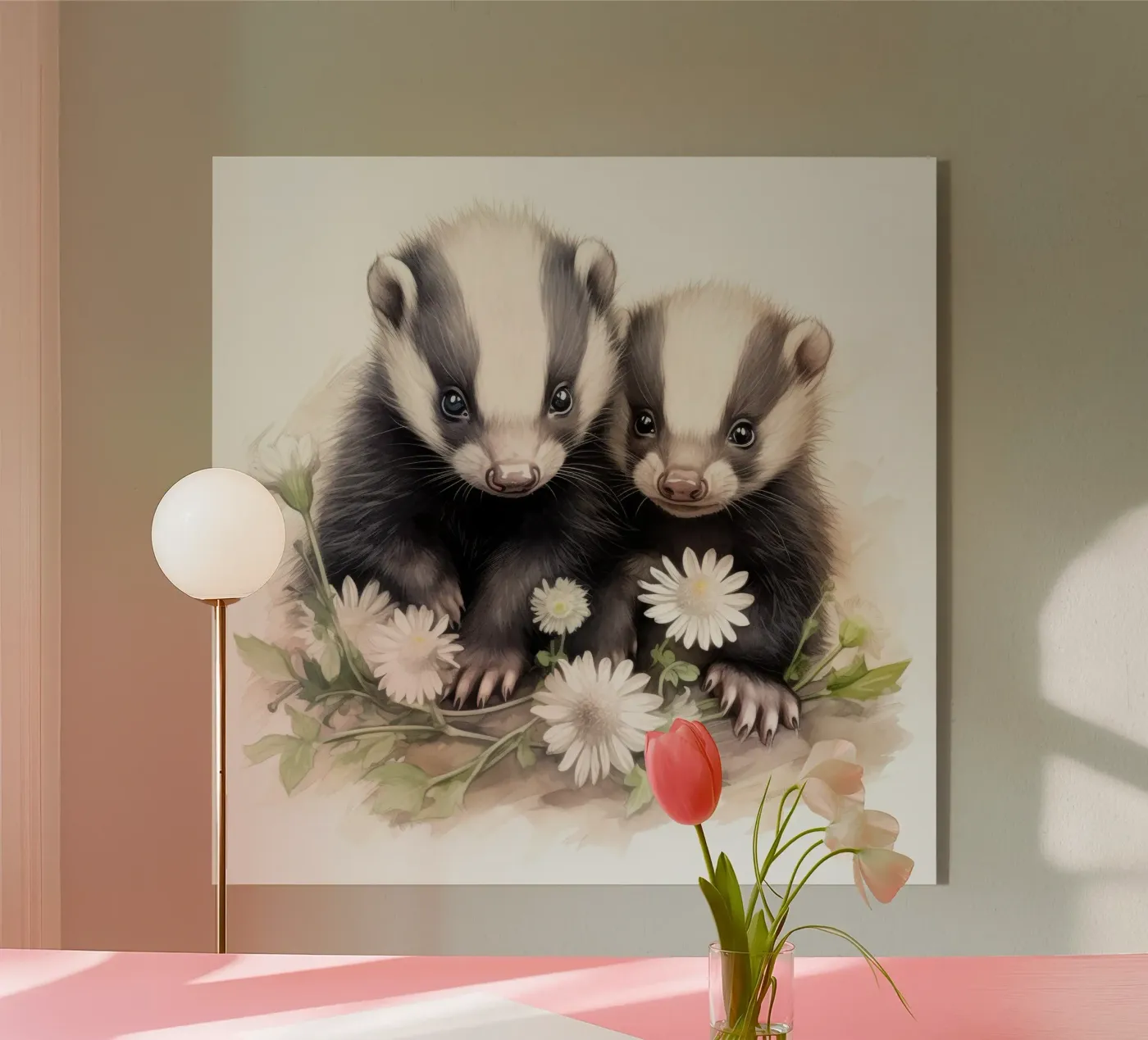 Baby Skunks acryl van Happy Littles