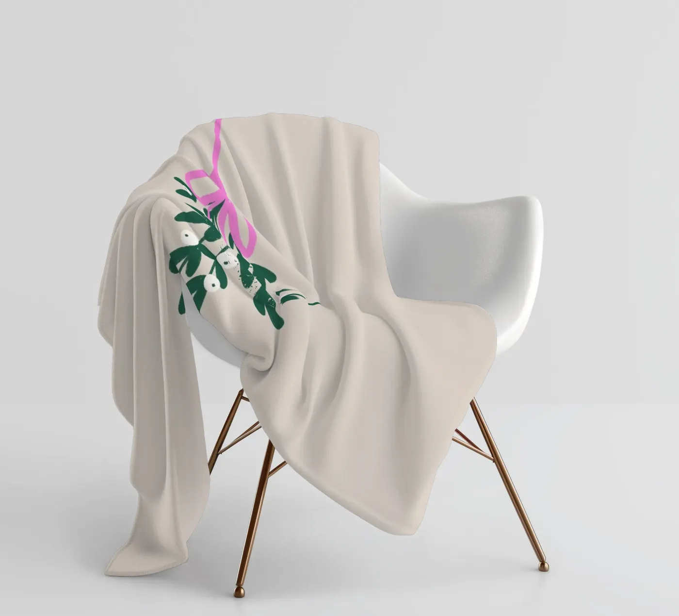 Misteltoe Fleecedecke von Studio ROSAGRAU