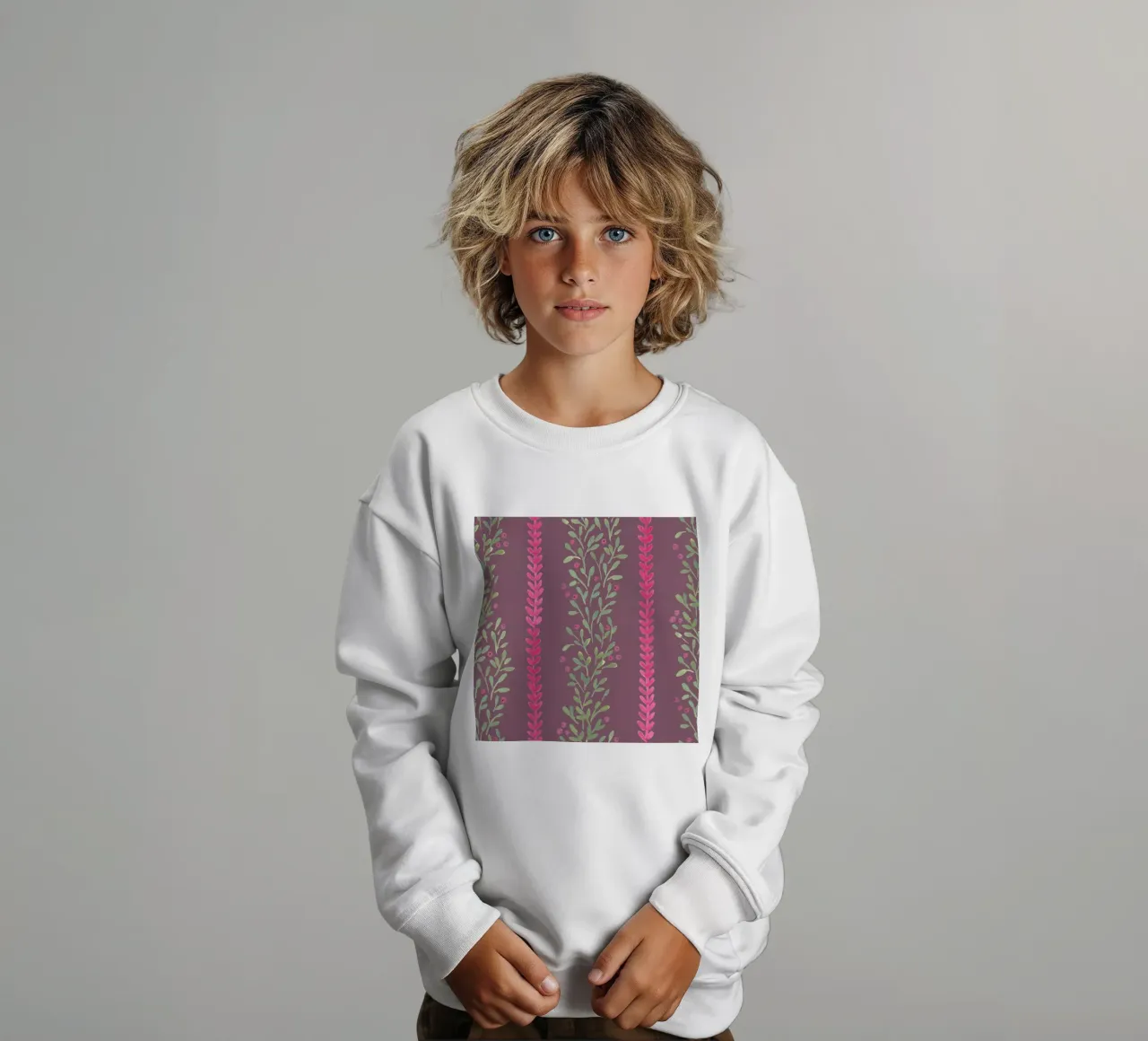 Pink berry lines felpa bambino da kosarandrea