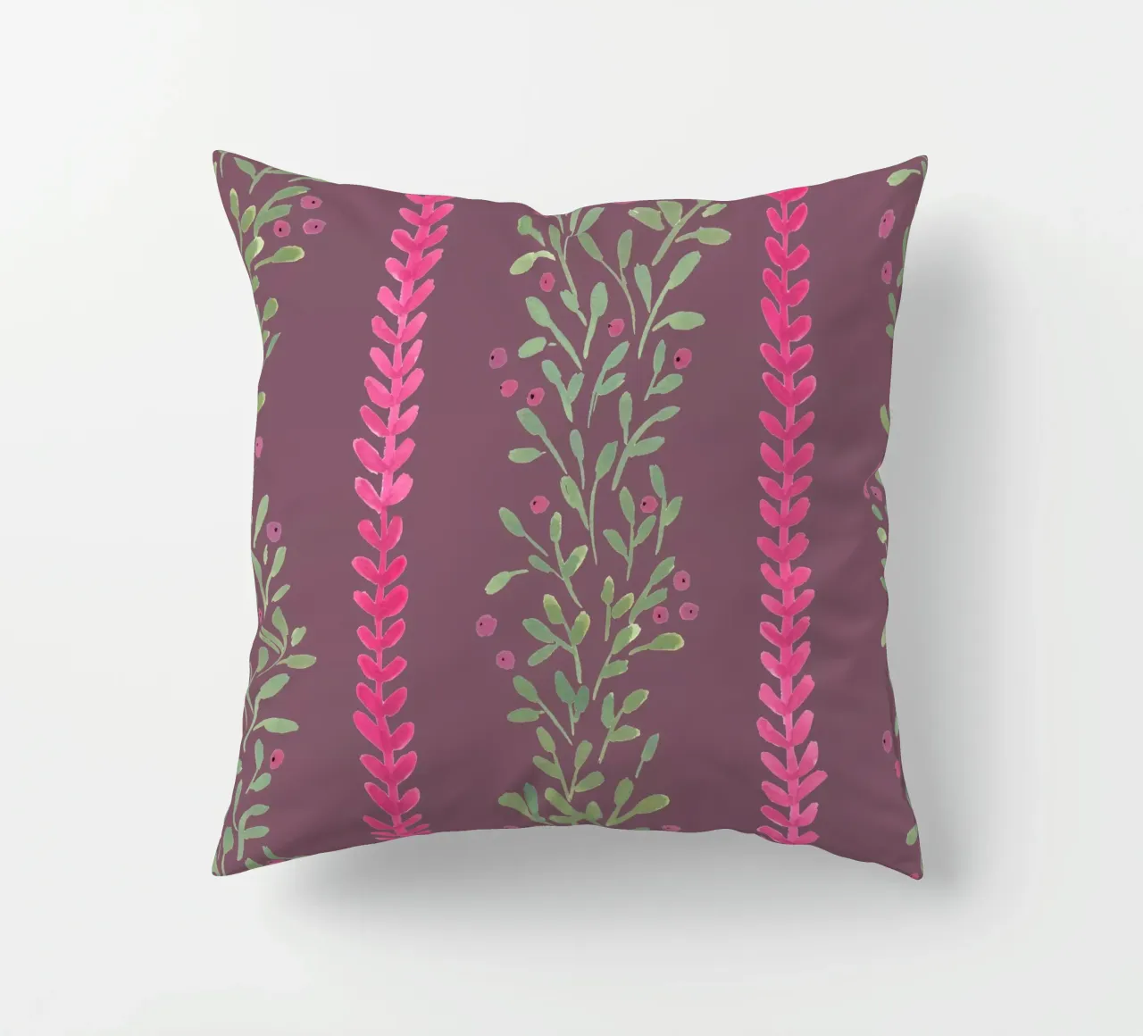 Pink berry lines cuscino da kosarandrea