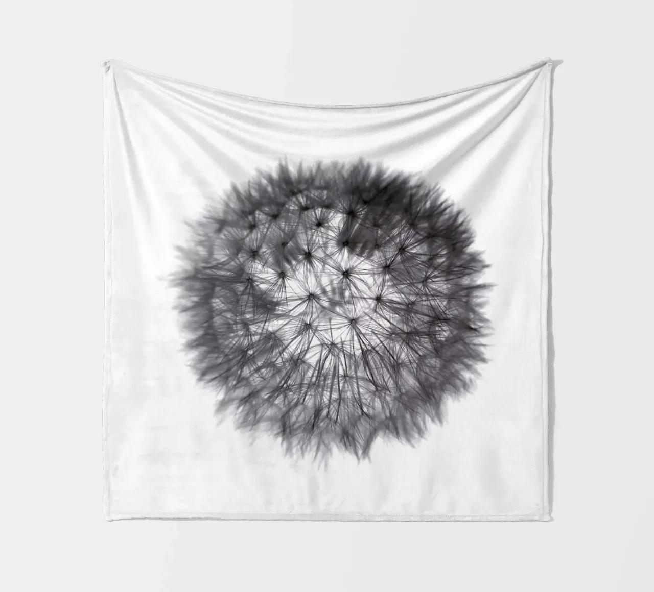 grey GRAFIC dandelion coperta in pile da Studio Nahili