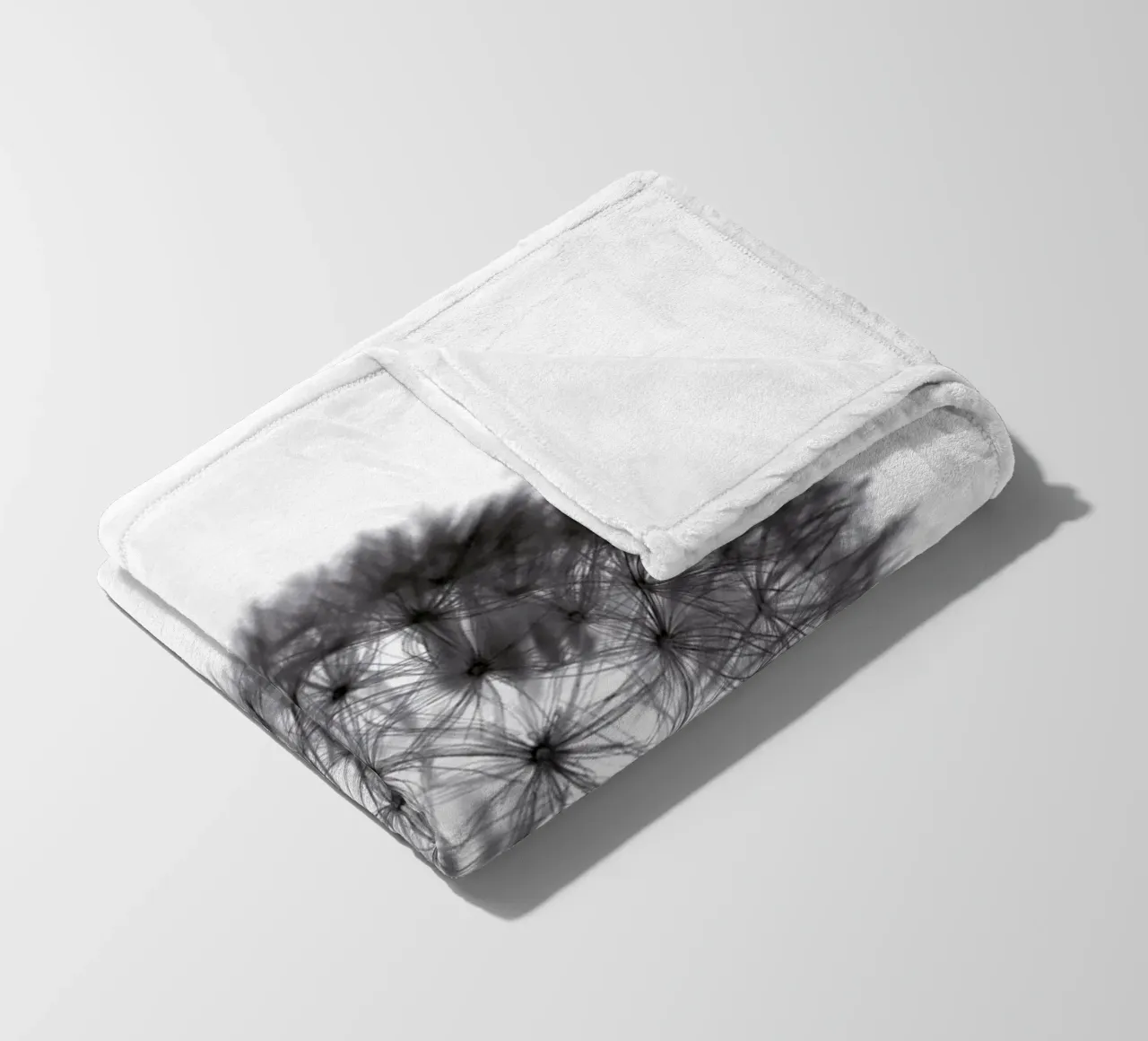grey GRAFIC dandelion coperta in pile da Studio Nahili