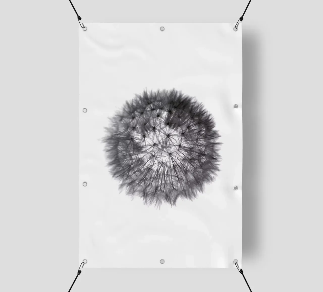 grey GRAFIC dandelion telo in pvc da Studio Nahili