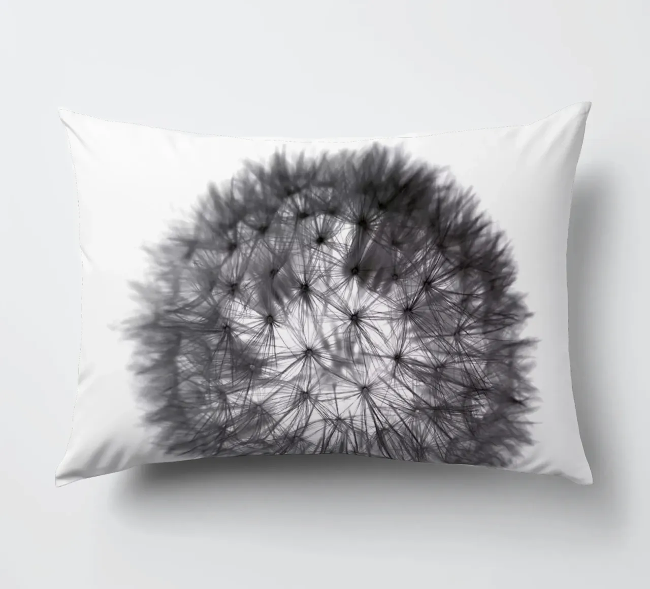grey GRAFIC dandelion cuscino da Studio Nahili