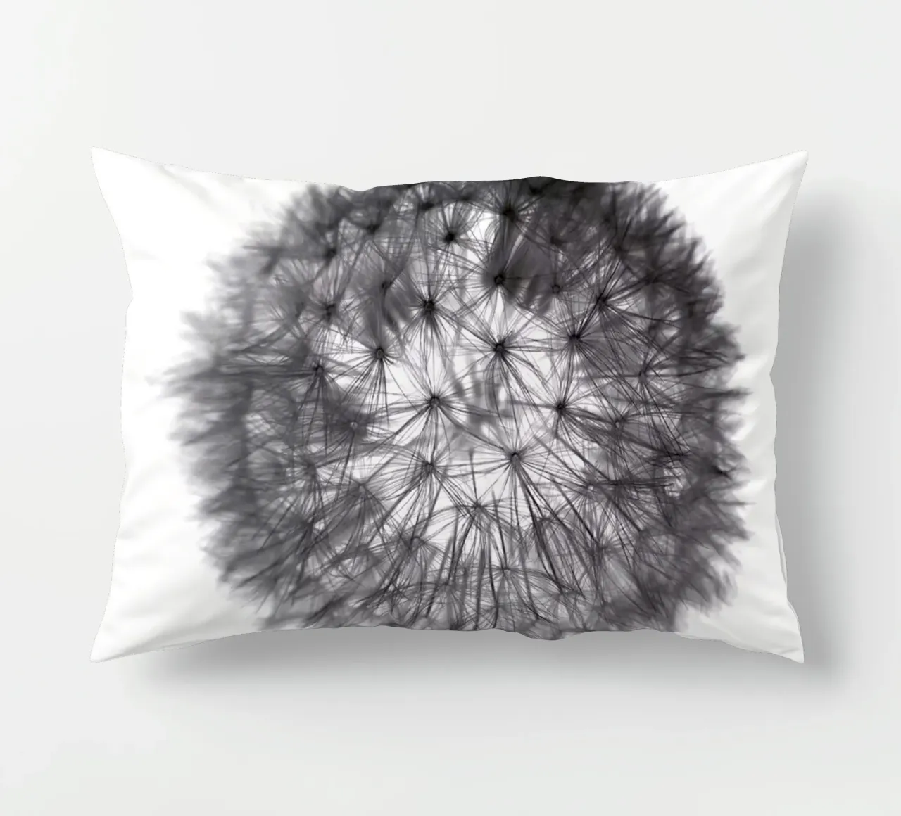 grey GRAFIC dandelion cuscino da Studio Nahili