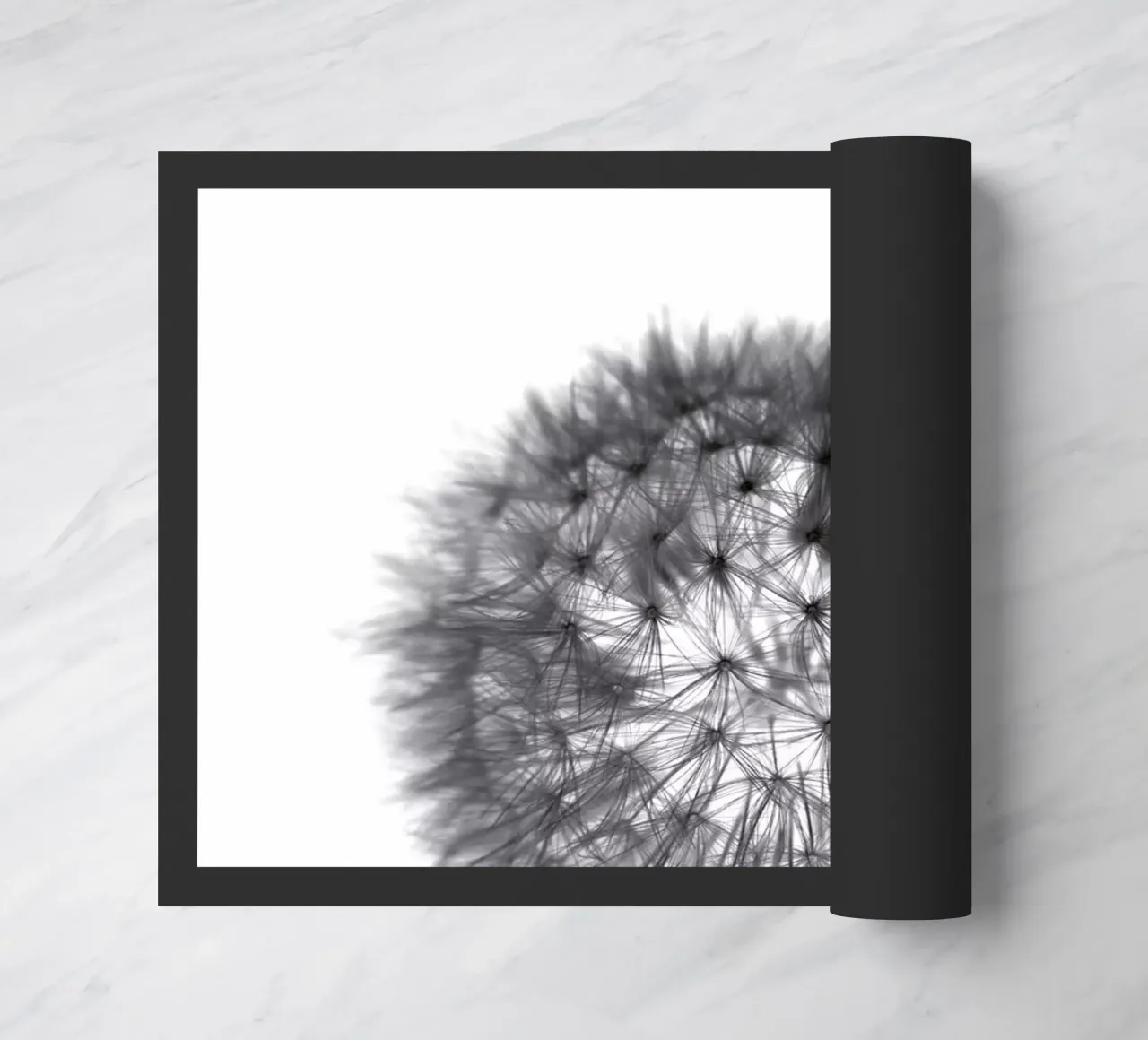 grey GRAFIC dandelion zerbino da Studio Nahili