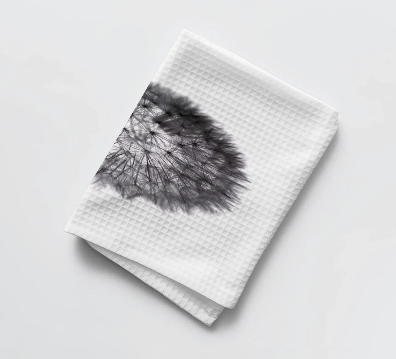 grey GRAFIC dandelion torchon de Studio Nahili