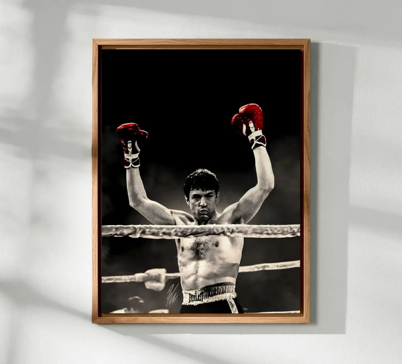Jake LaMotta alluminio dibond da Low poly art