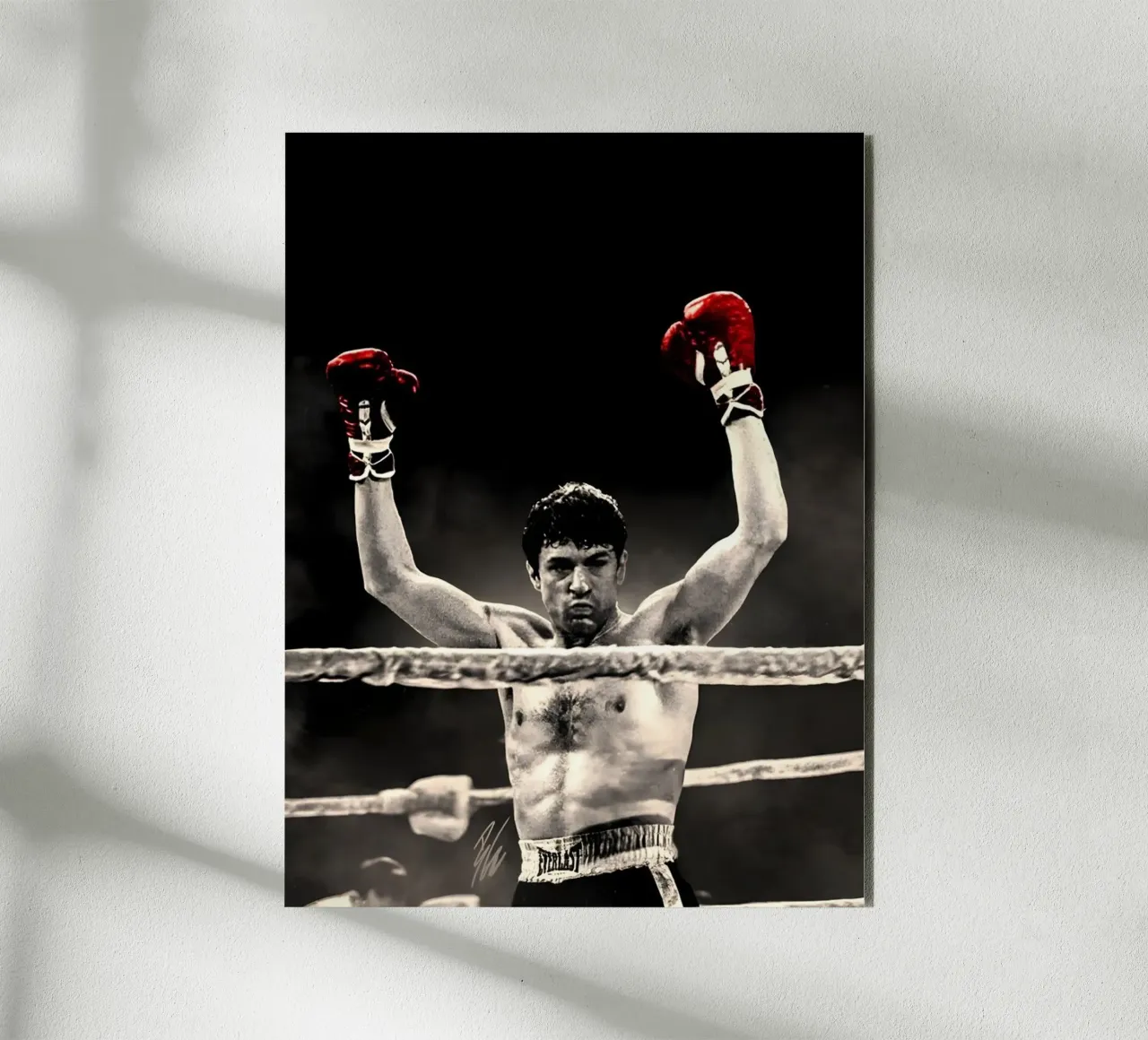 Jake LaMotta alluminio dibond da Low poly art
