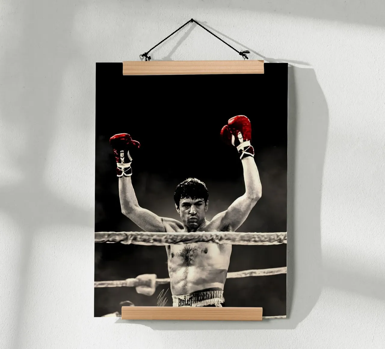 Jake LaMotta carta hahnemühle da Low poly art