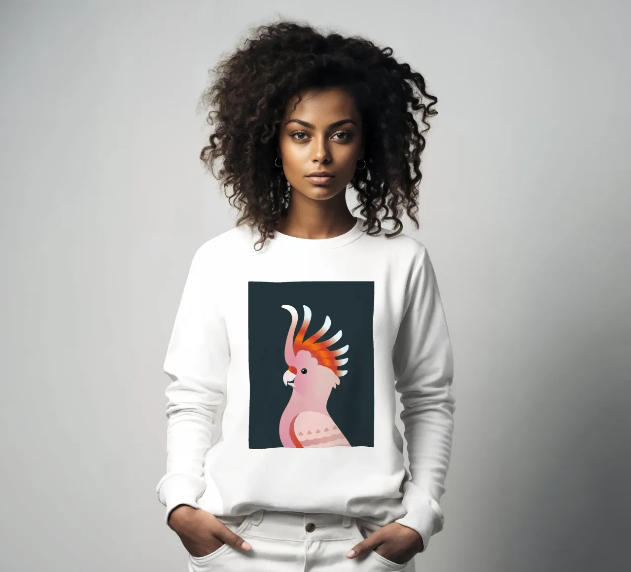Uccello cacatua rosa felpa da Schuhmann Design